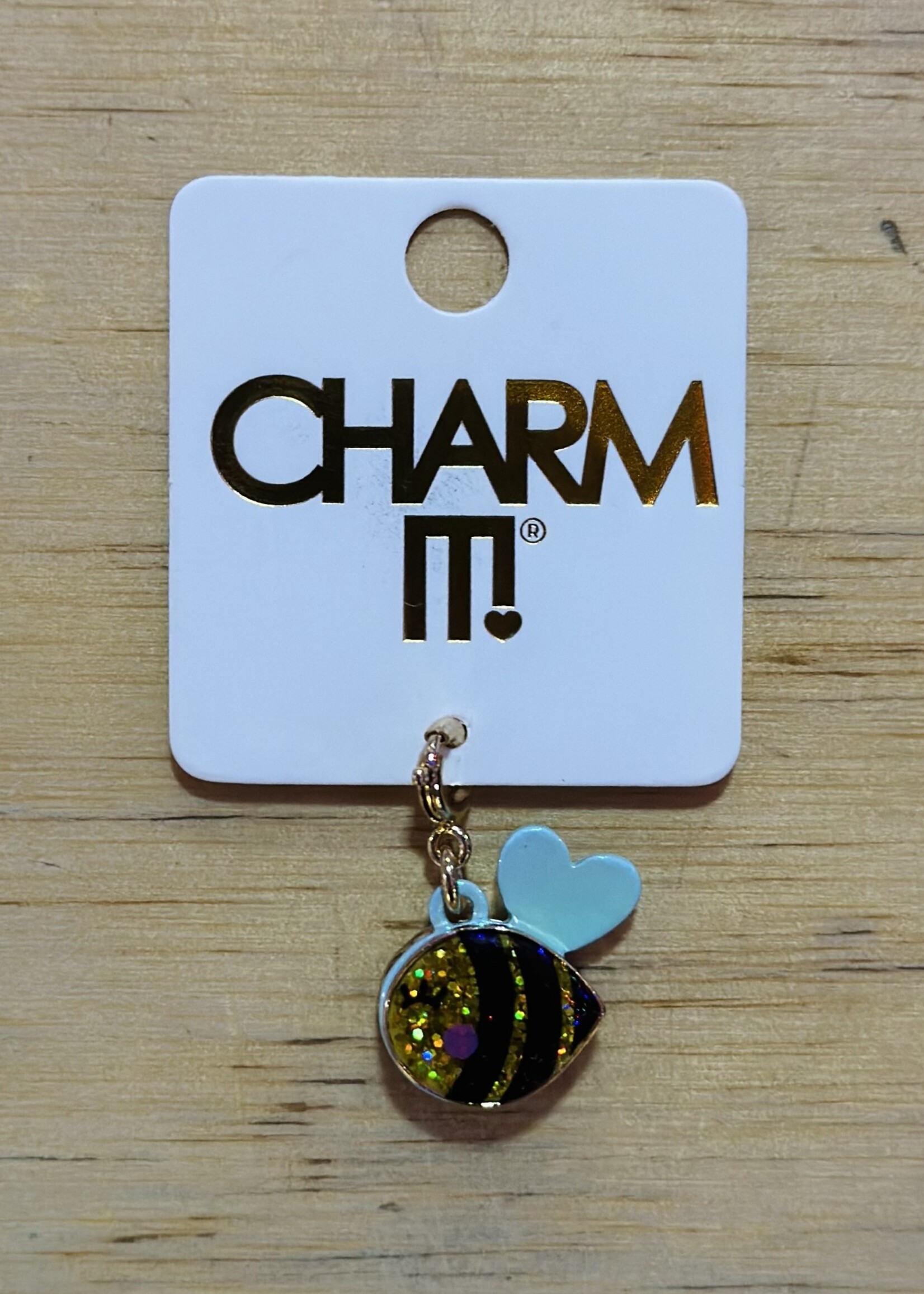 Charm It! Charm It! - Gold Glitter Bee Charm