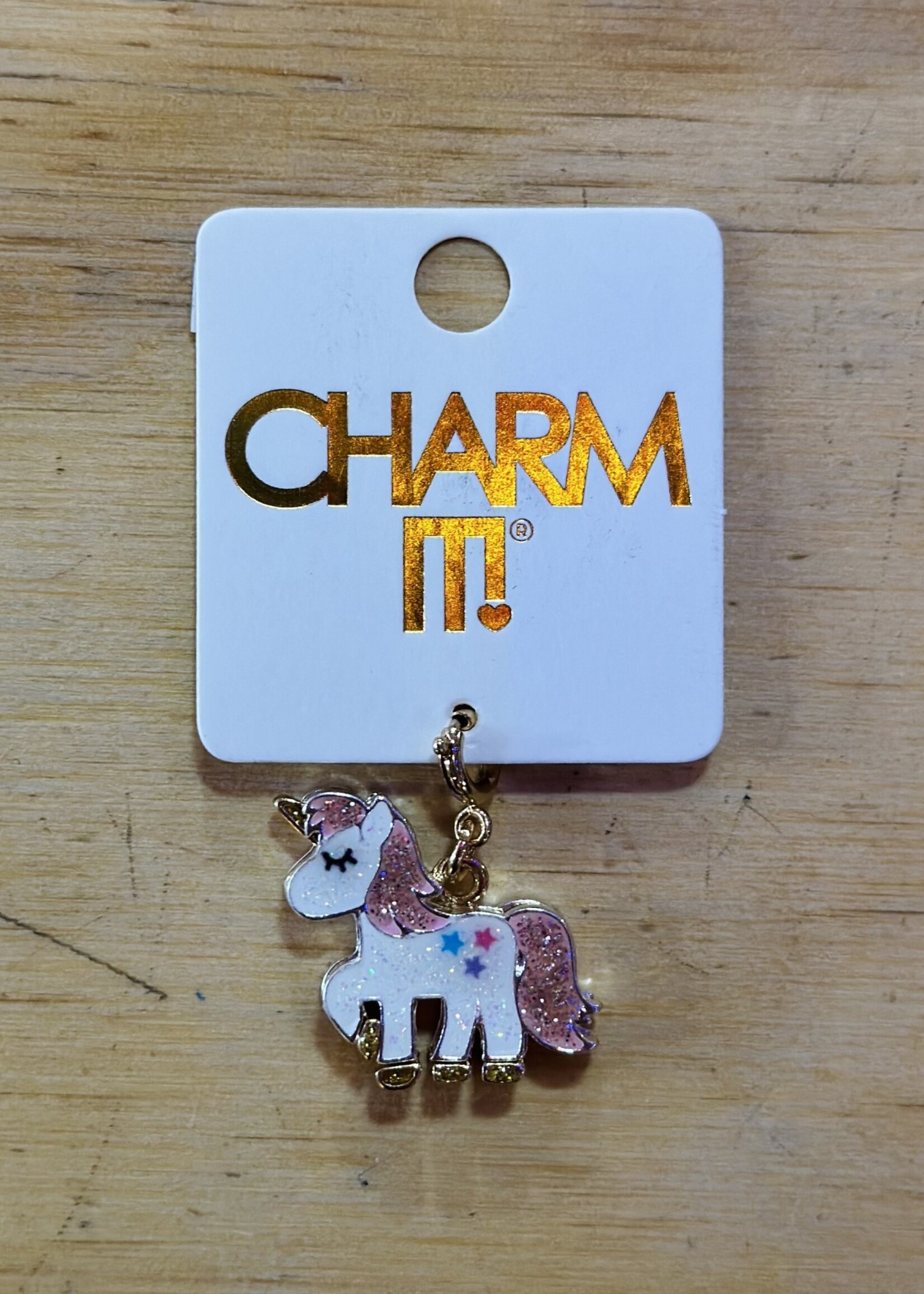 Charm It! Charm It! - Gold Glitter Unicorn