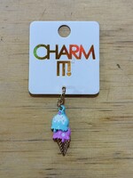 Charm It! Charm It! - Gold Swivel Ice Cream Cone Charm