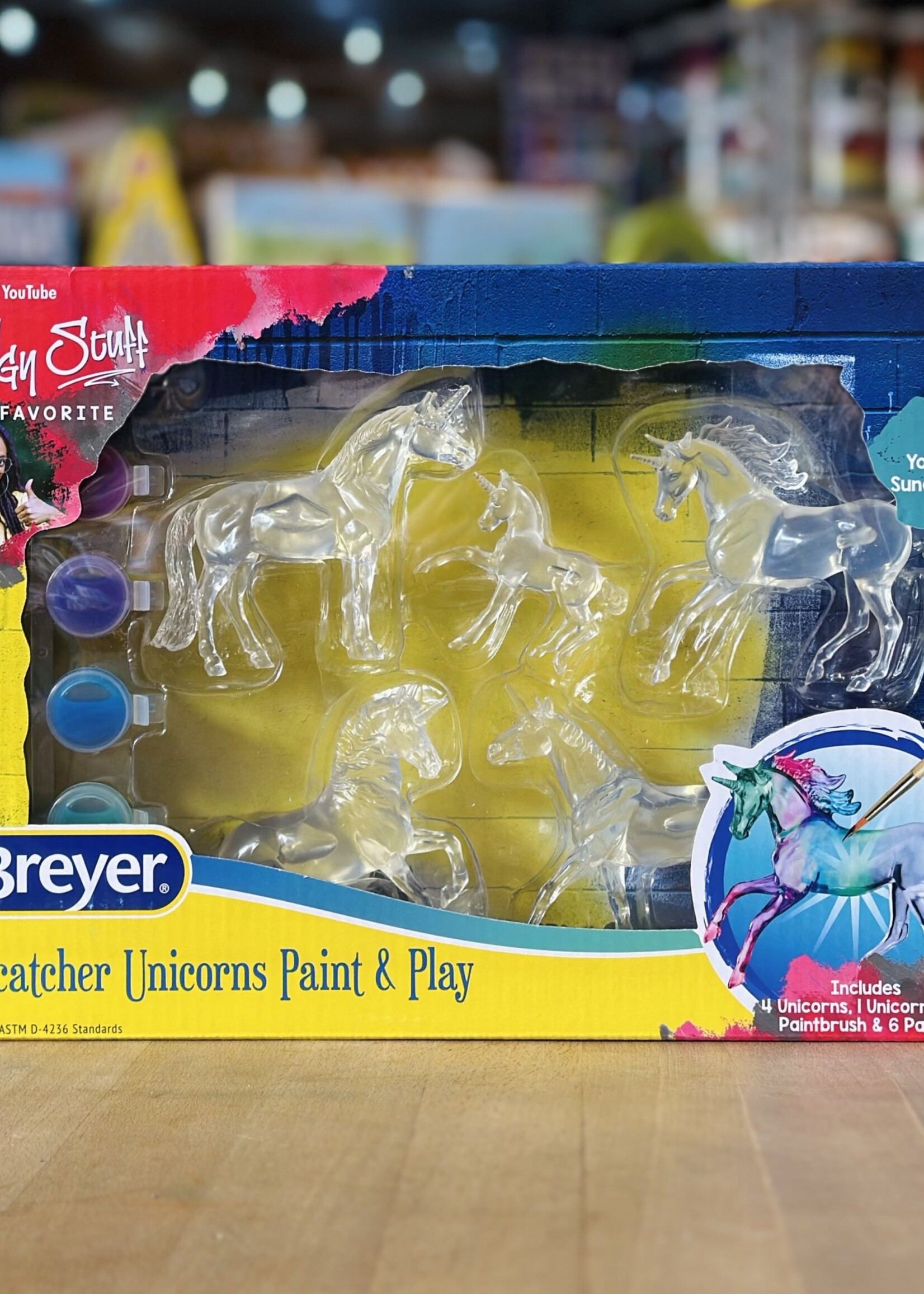 Breyer Suncatcher Unicorns Paint & Play