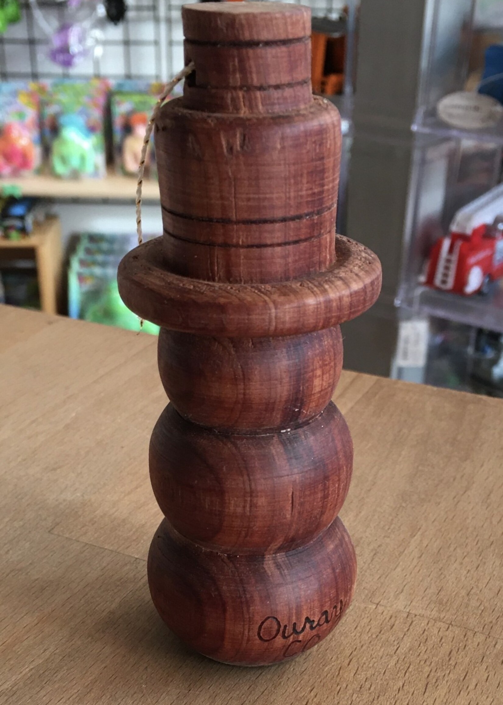 Handmade Wooden Snowman