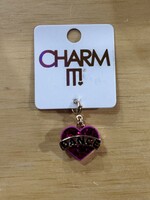 Charm It! Charm It! - Gold Glitter Dance Heart Charm