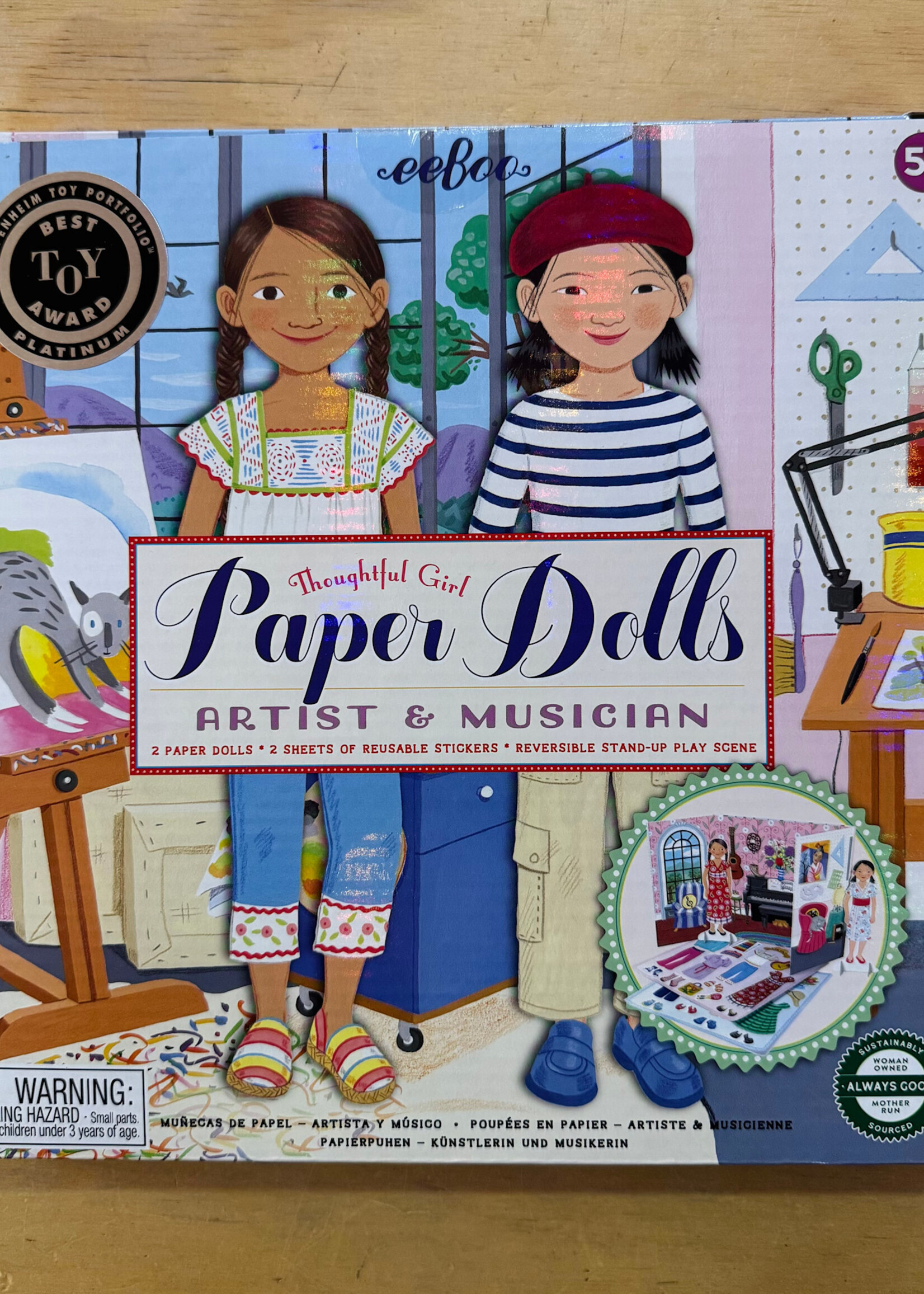 eeBoo Paper Dolls - Artist & Musician