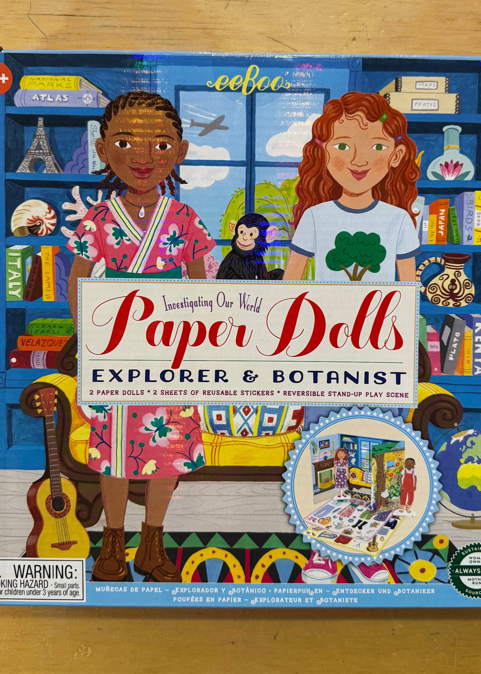 eeBoo Paper Dolls - Explorer & Botanist