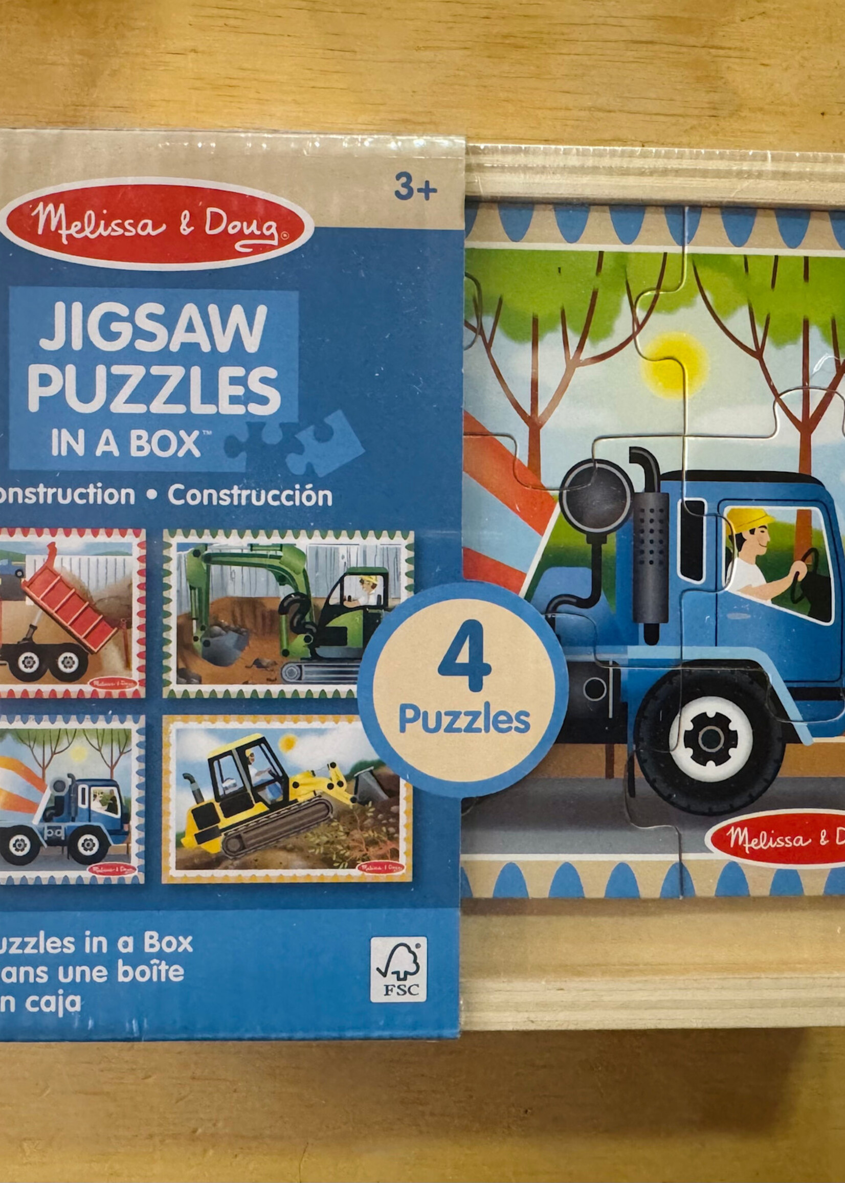 Melissa & Doug Jigsaw Puzzle in a Box - Construction