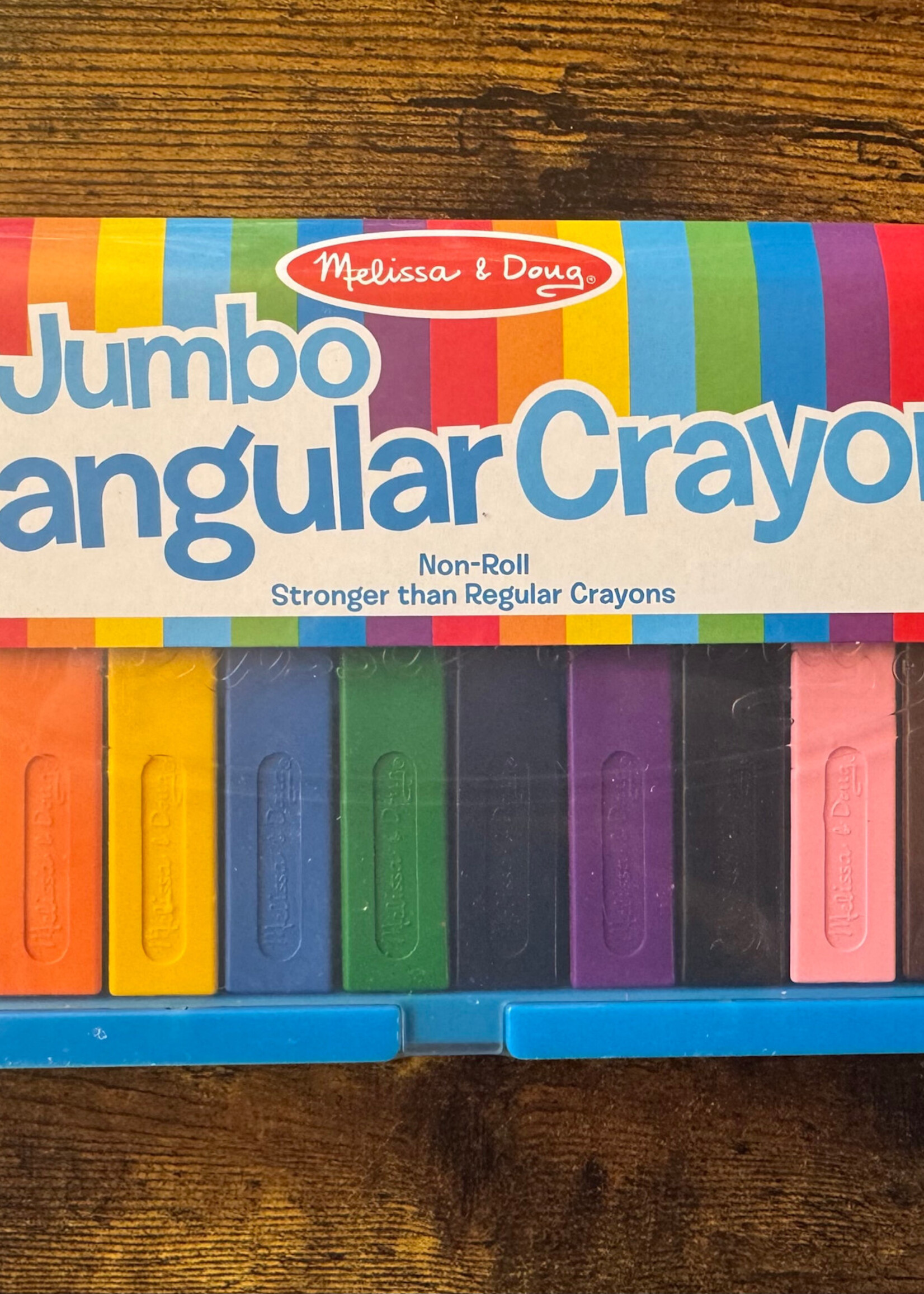 Melissa & Doug Jumbo Triangular Crayons 10pc