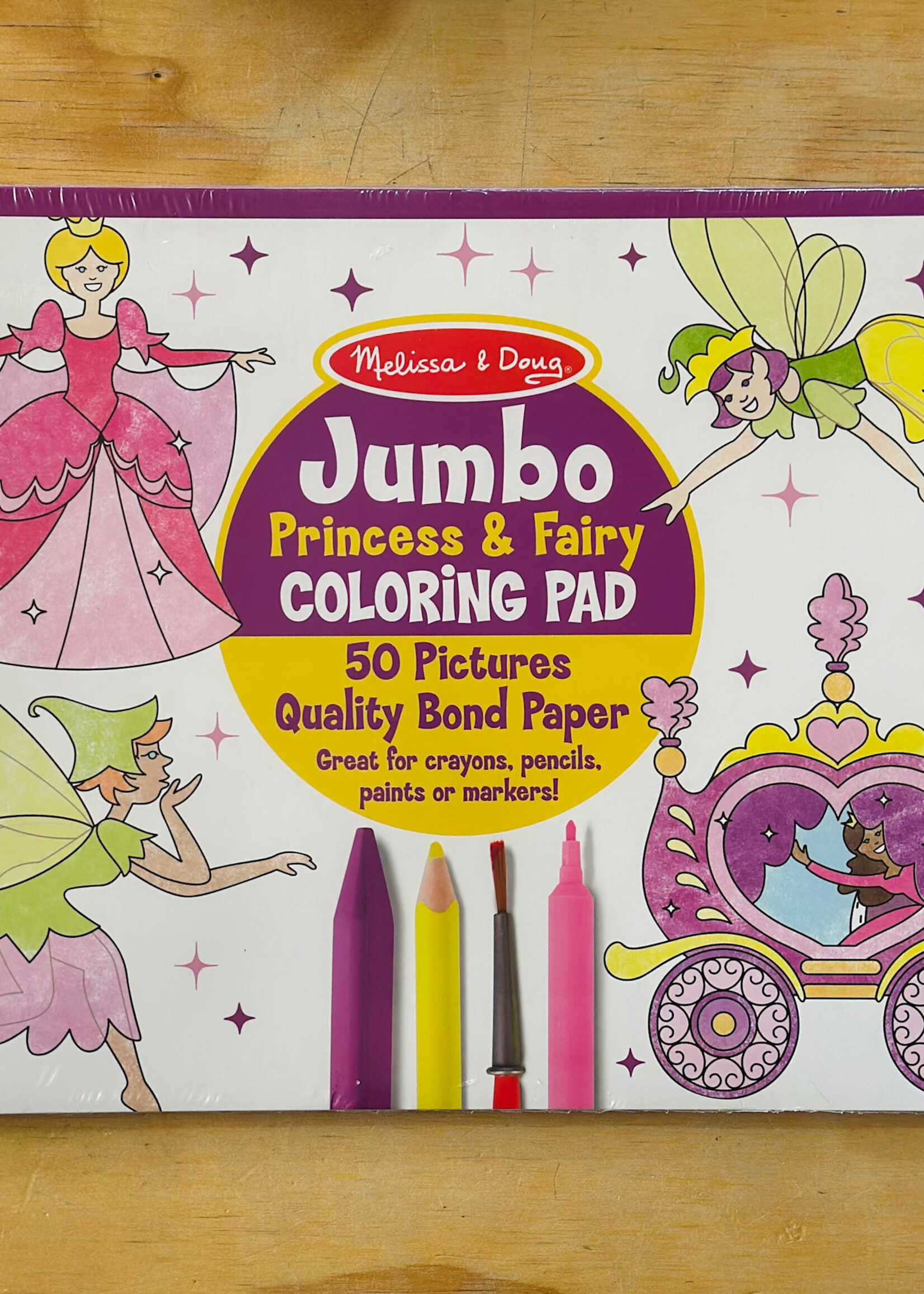 Melissa & Doug Jumbo Coloring Pad - Princess & Fairy