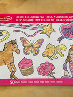 Melissa & Doug Jumbo Coloring Pad - Pink  (11" x 14")