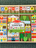 Melissa & Doug Wooden Town Play Set