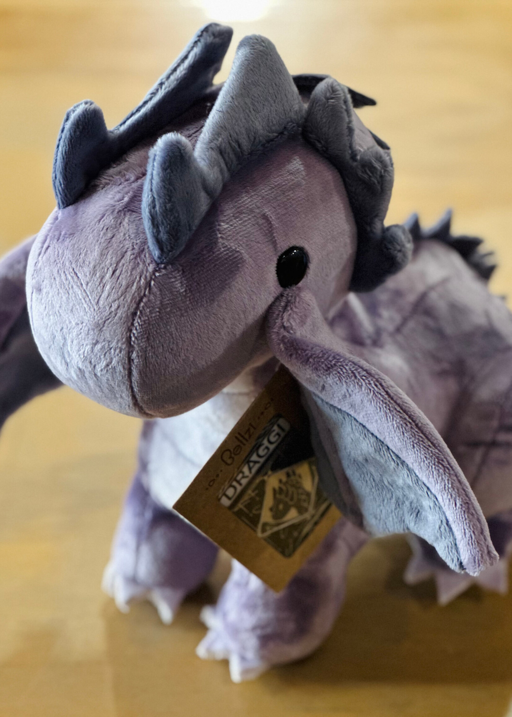 Bellzi Stuffy - Draggi the Purple Fire Dragon