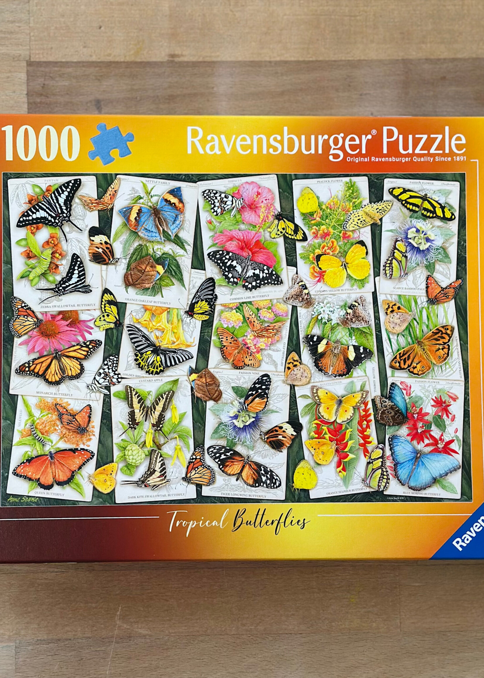 Ravensburger Puzzle - Tropical Butterflies 1000 Pc.