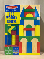 Melissa & Doug 100 Wooden Blocks Set