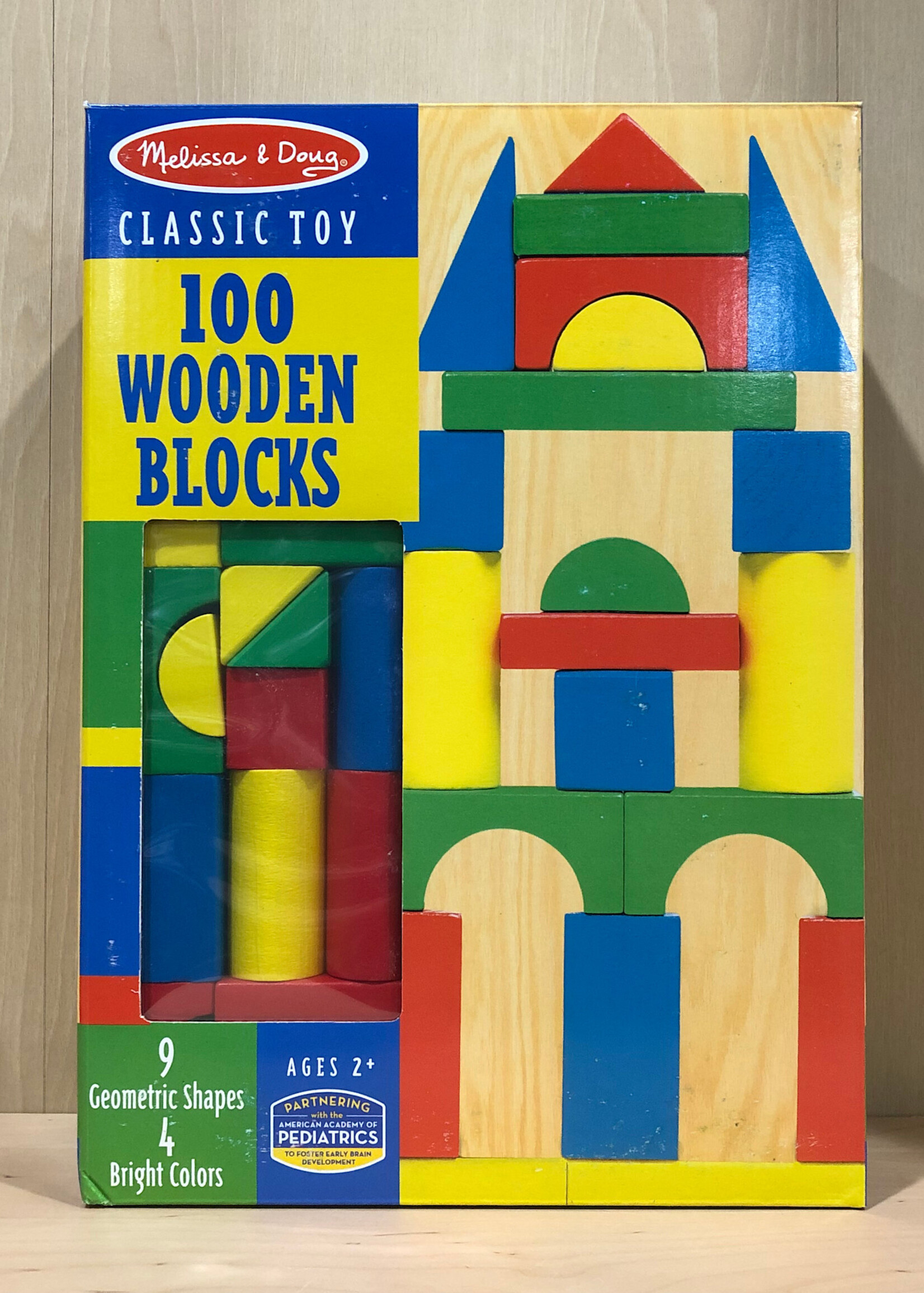 Melissa & Doug 100 Wooden Blocks Set