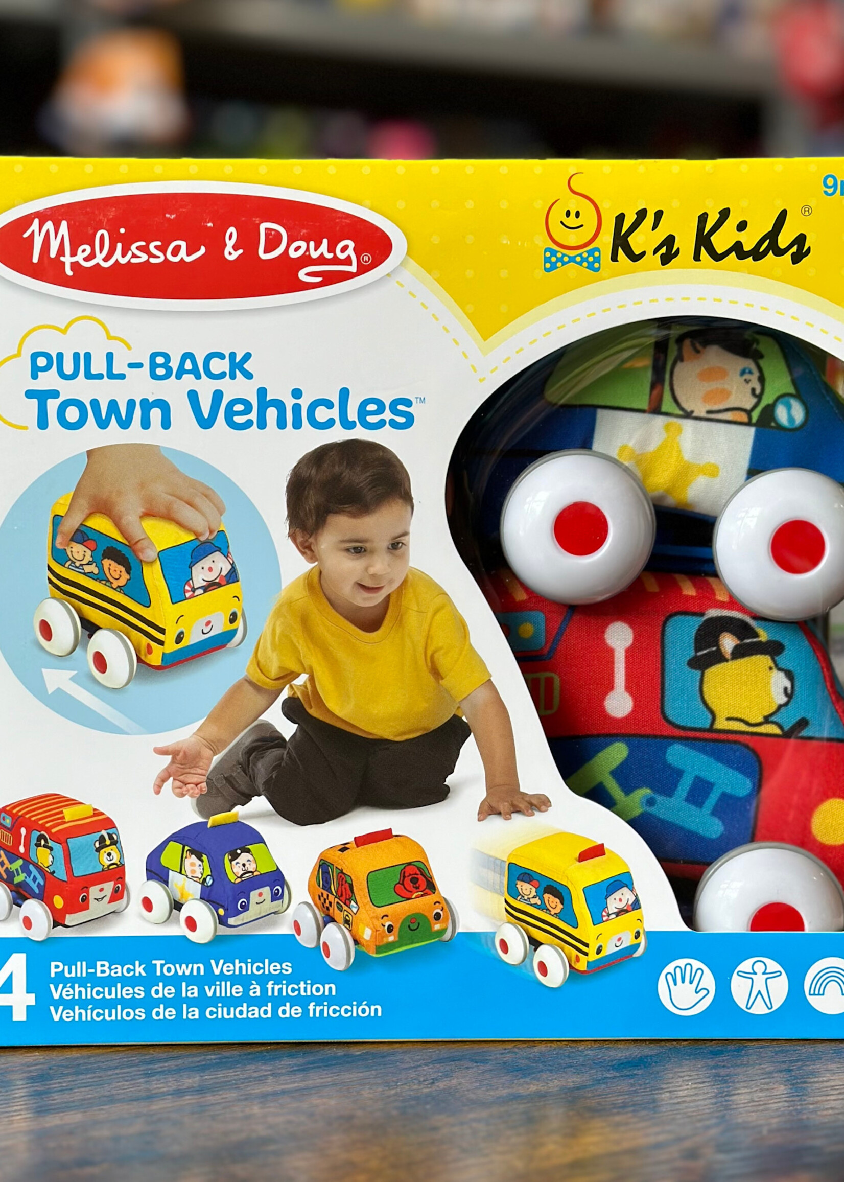 Melissa & Doug Pull-Back Town Vehicles