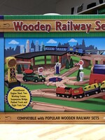 Melissa & Doug Wooden Railway Set