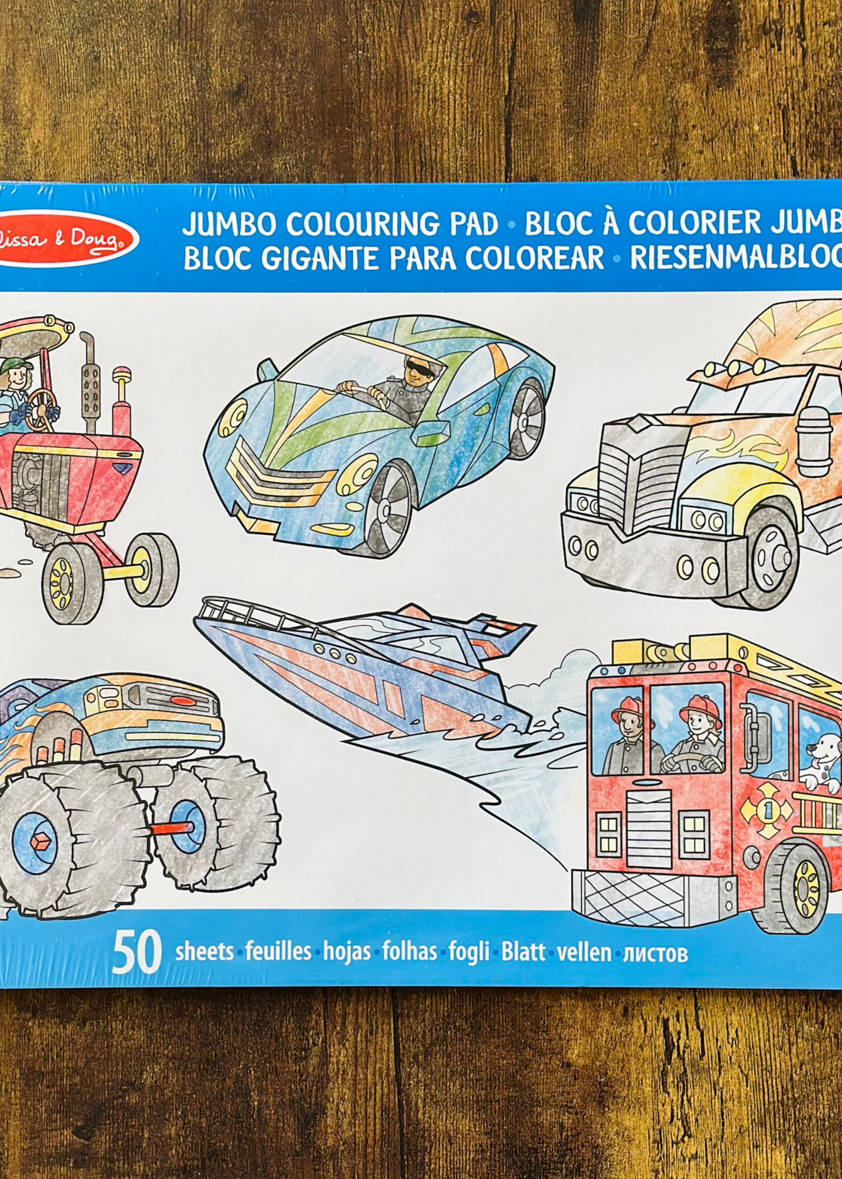 Melissa & Doug Jumbo Coloring Pad - Vehicles