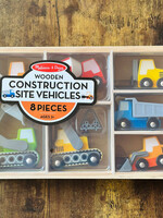 Melissa & Doug Wooden Construction Site Vehicles