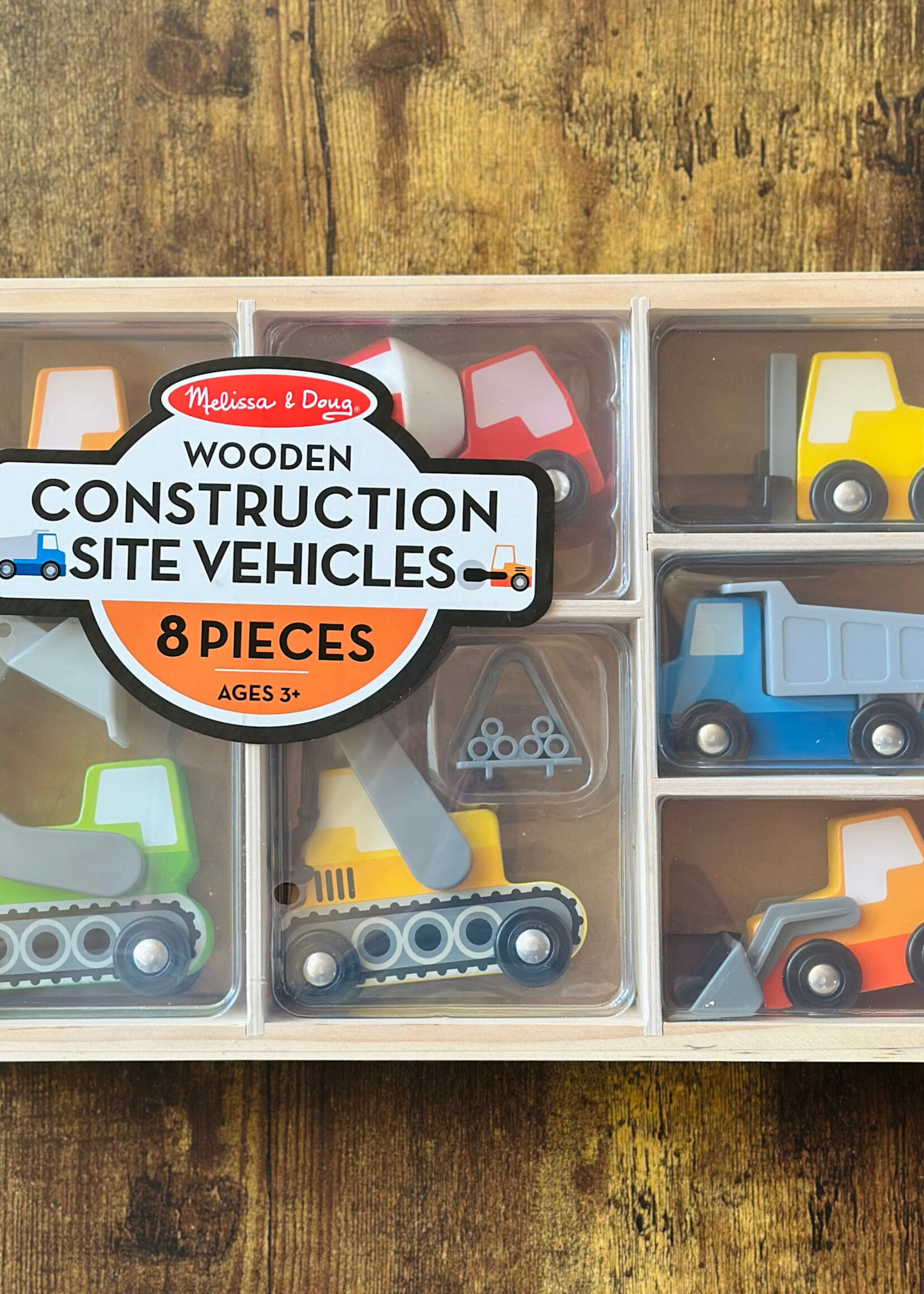 Melissa & Doug Wooden Construction Site Vehicles