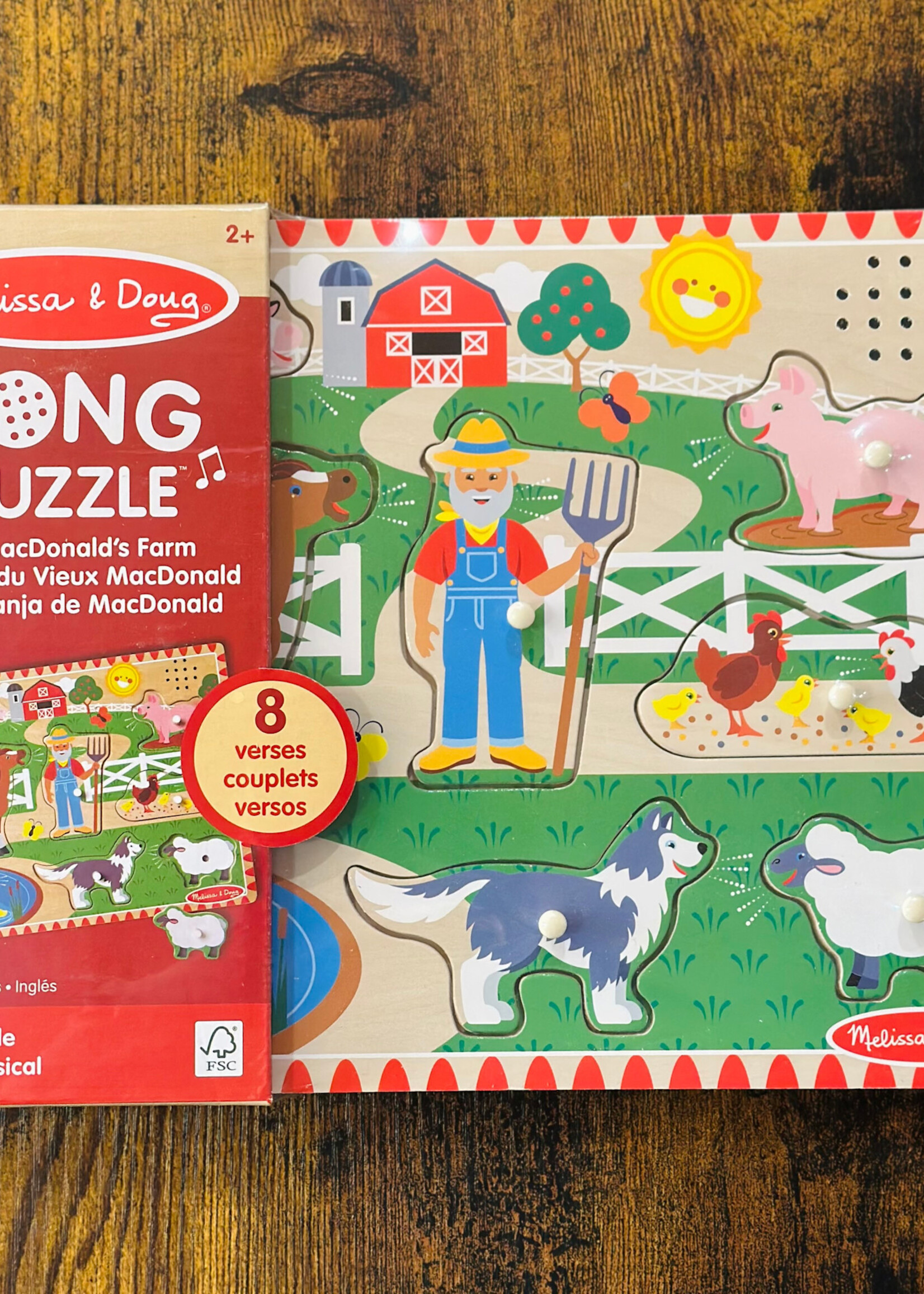 Melissa & Doug Puzzle - Sound: Old MacDonald's Farm Song 8 Pc.