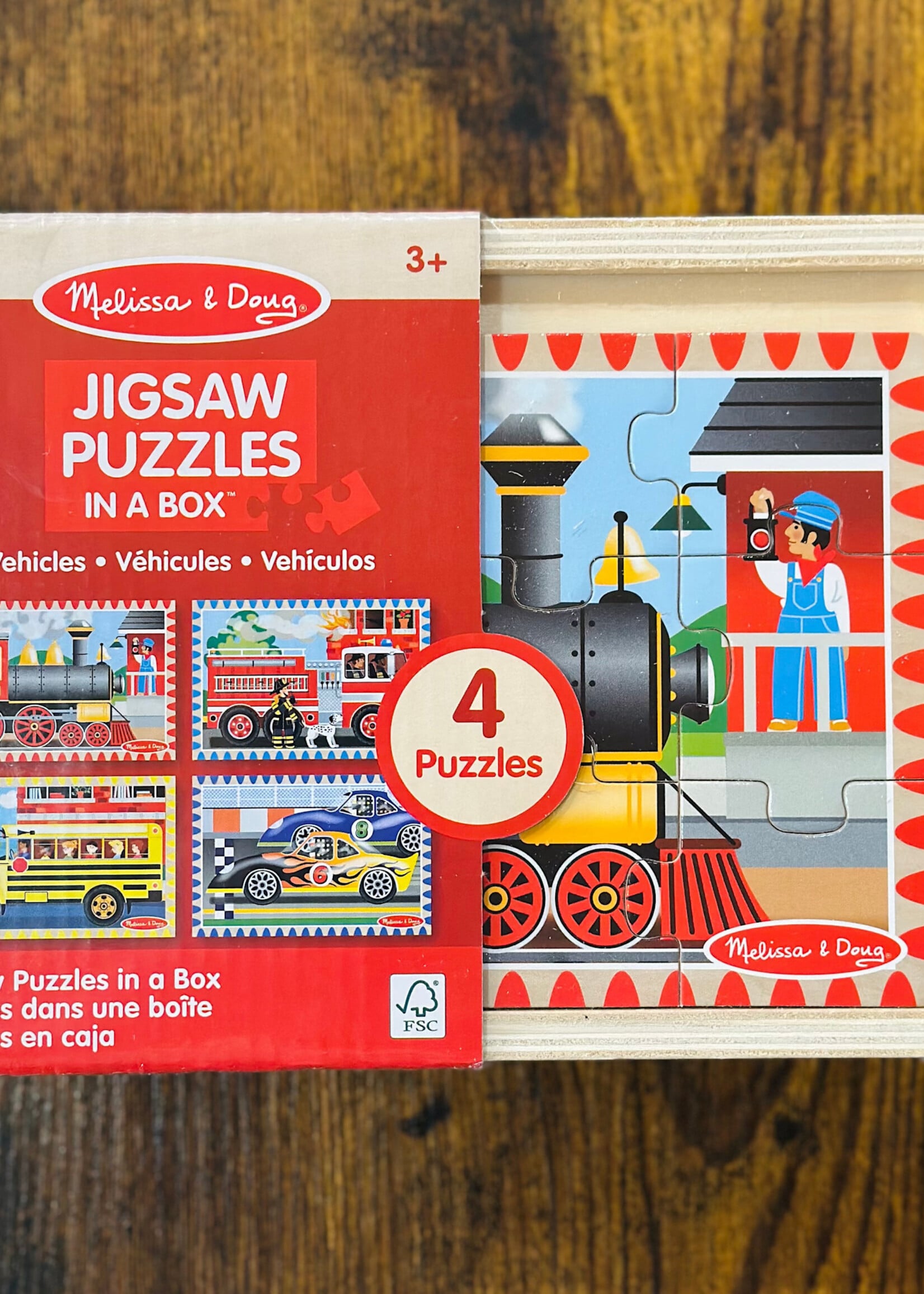 Melissa & Doug Puzzle - Vehicles (Jigsaw Puzzles in a Box)