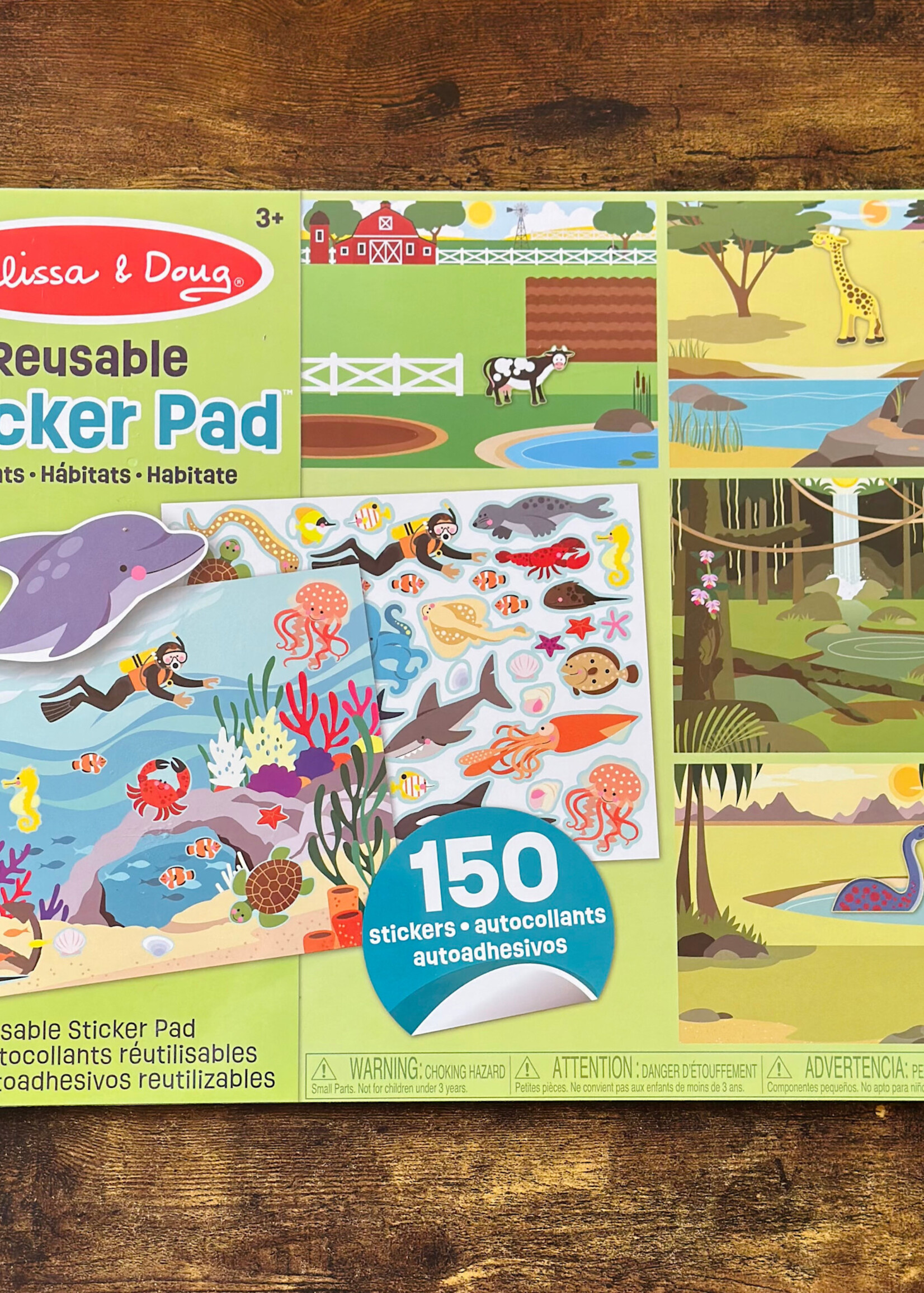 Melissa & Doug Reusable Sticker Pad - Habitats