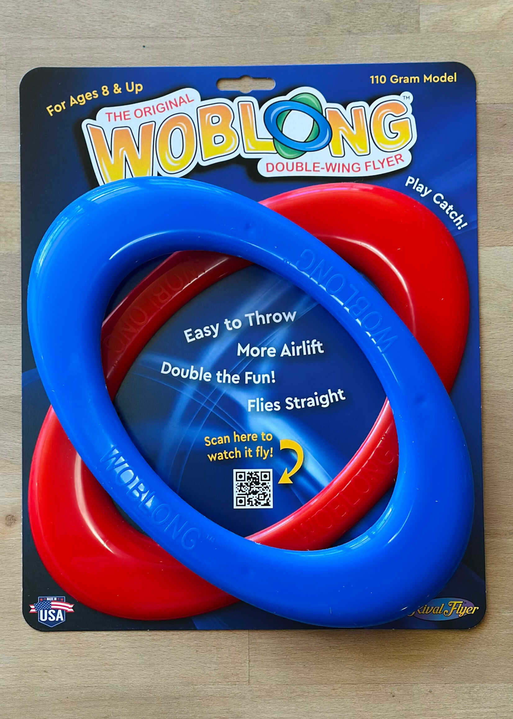 Rival Flyer Woblong Double-Wing Flyer (Blue/Red)