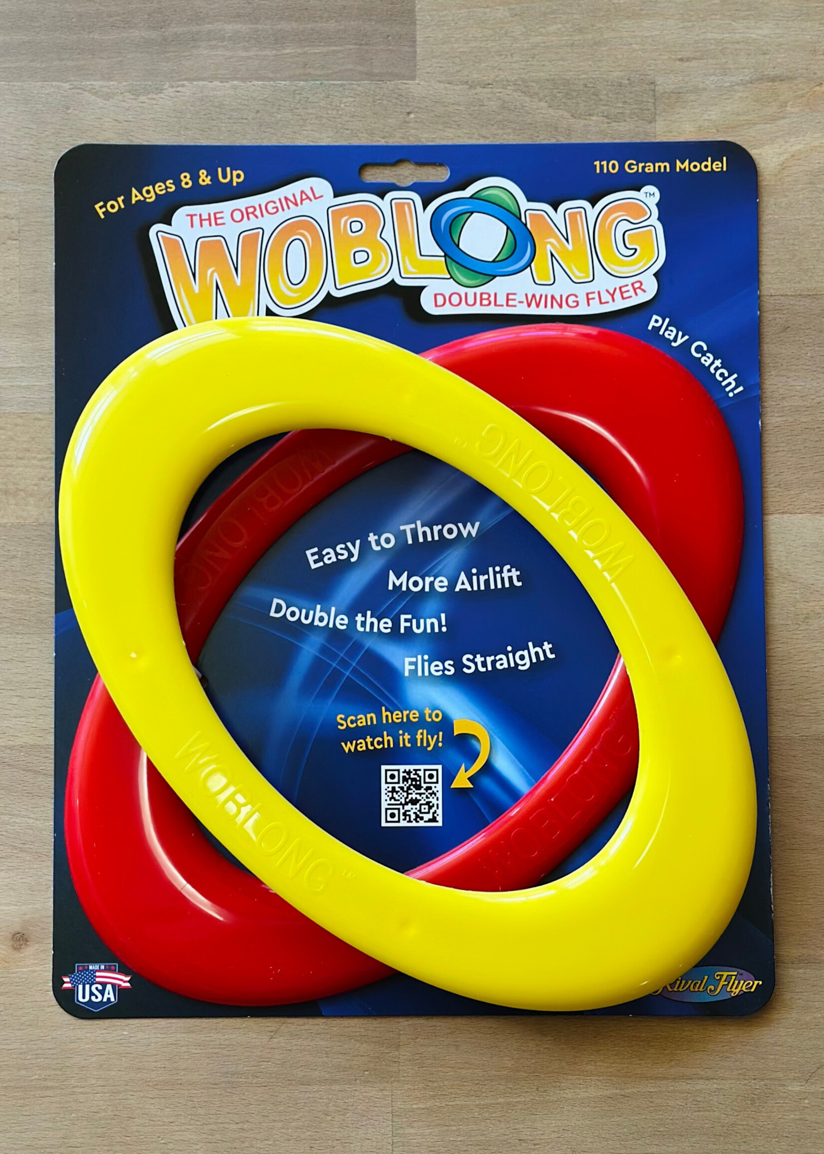 Rival Flyer Woblong Double-Wing Flyer (Red/Yellow)