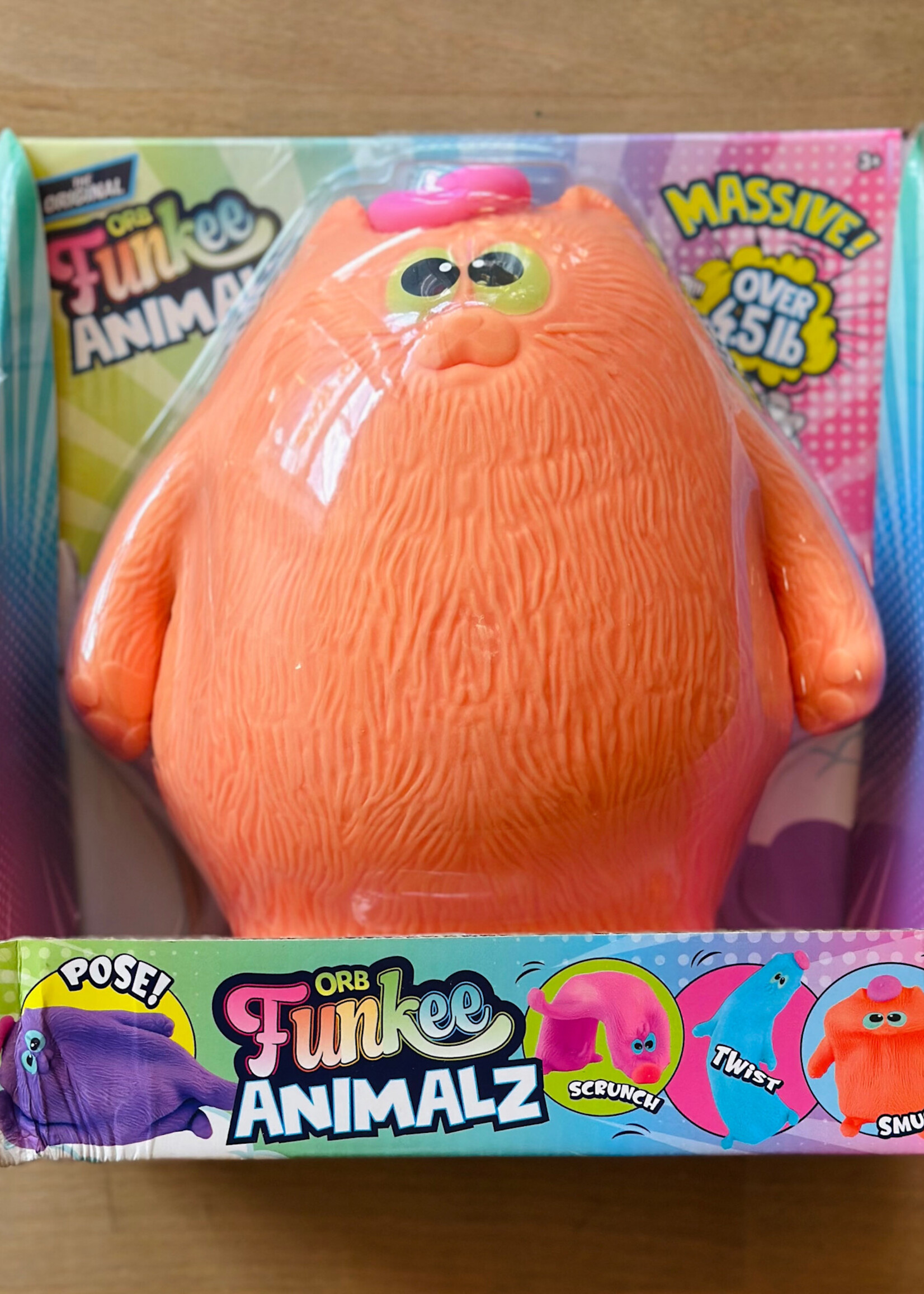 ORB Funkee Animalz Cat with Hat - Orange