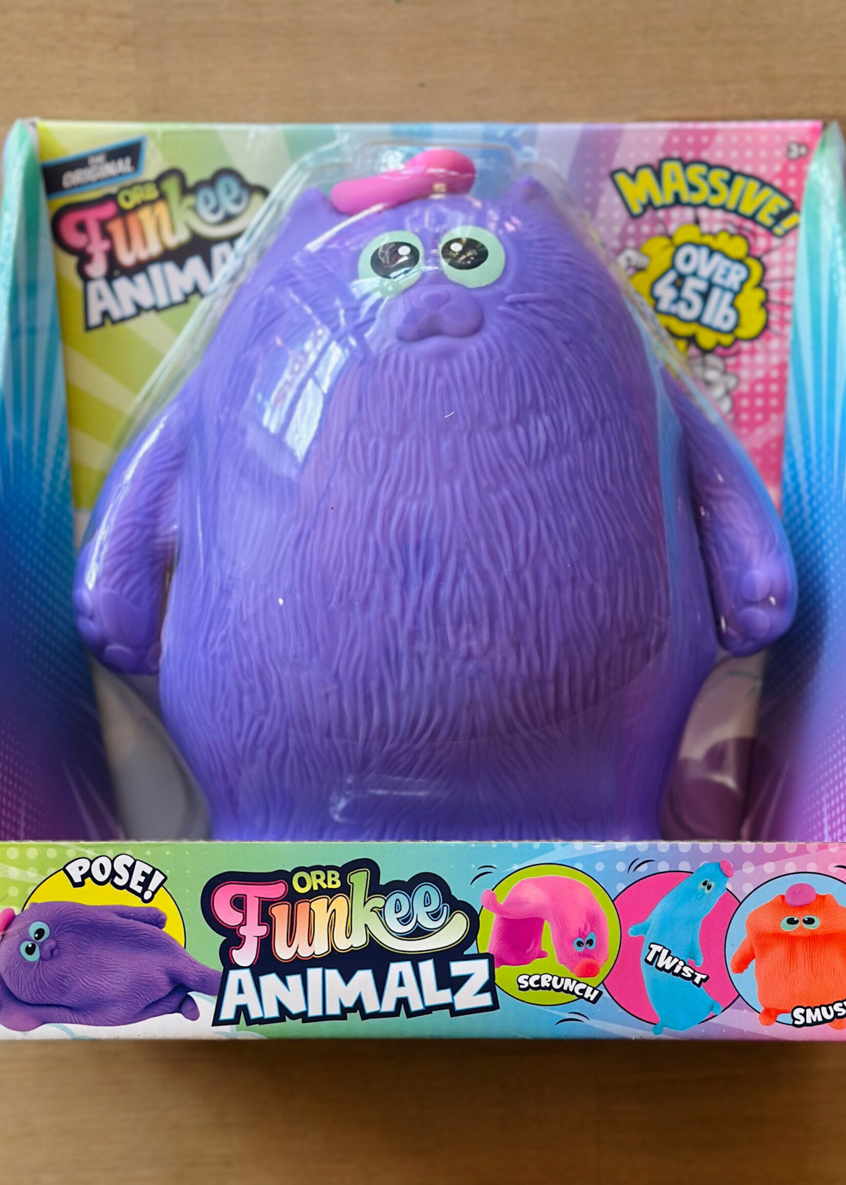 ORB Funkee Animalz Cat with Hat - Purple