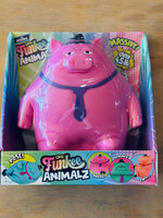 ORB Funkee Animalz Pig with Hat - Pink