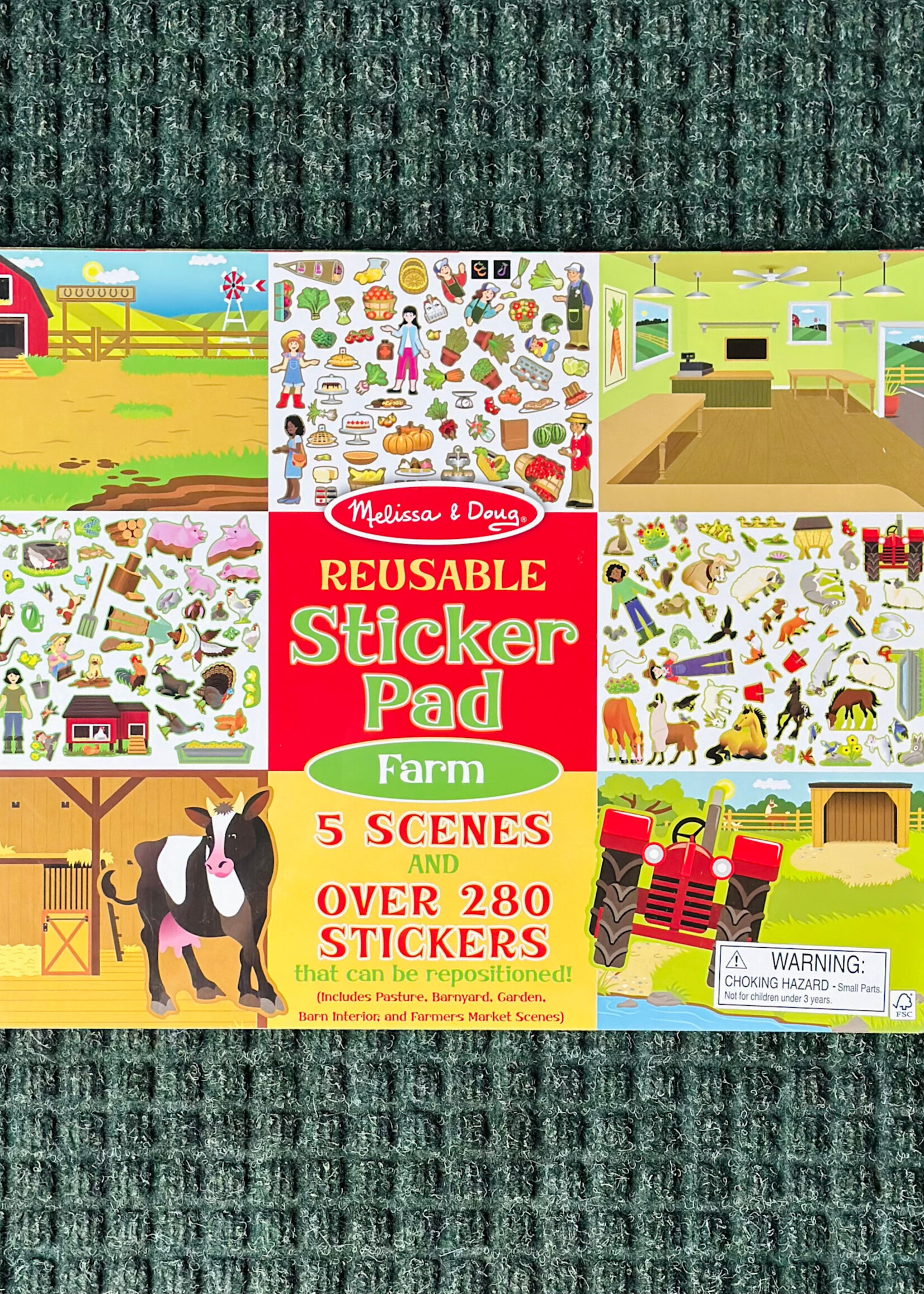 Melissa & Doug Reusable Sticker Pad - Farm