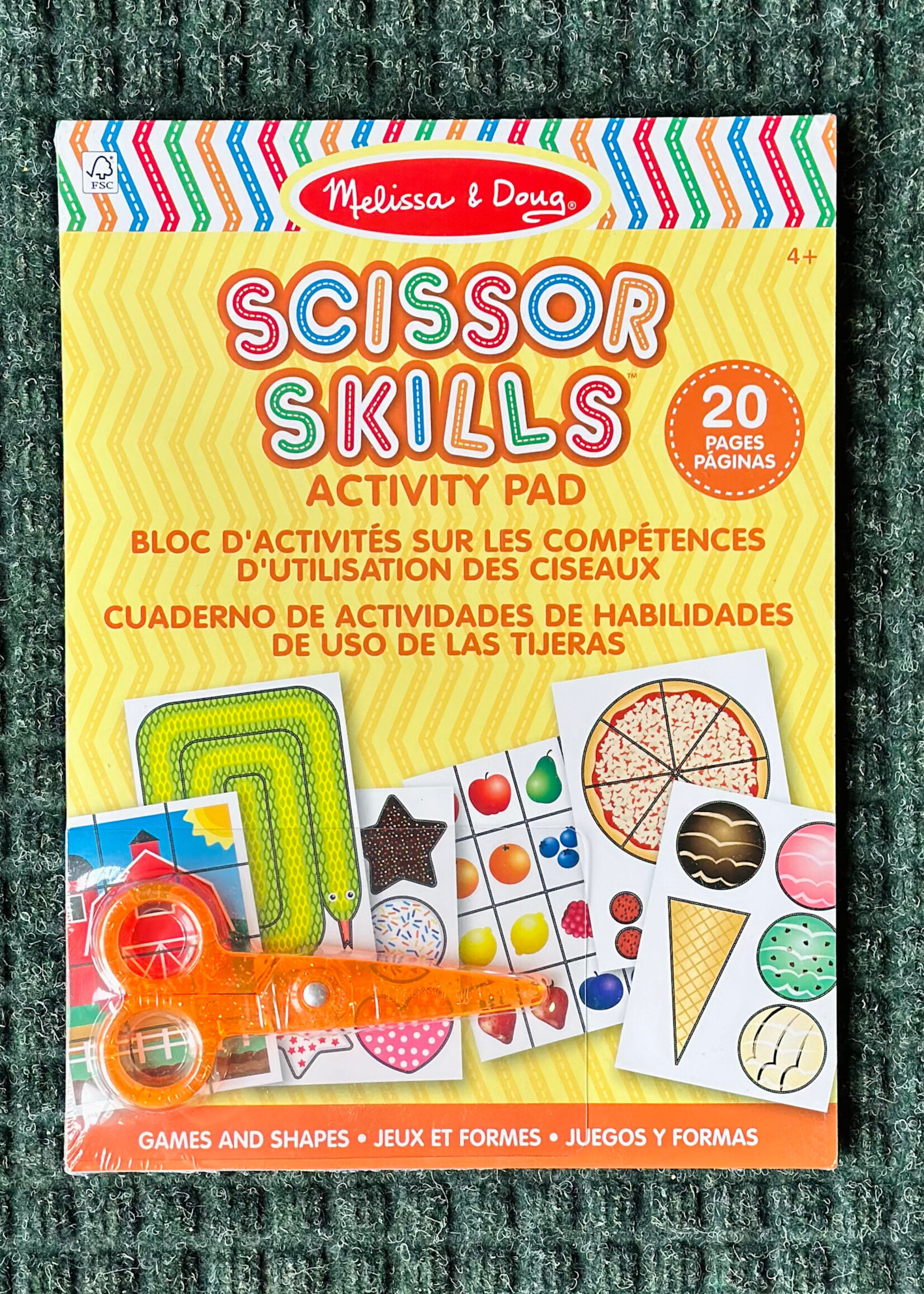 Melissa & Doug Scissor Skills Activity Pad (Games and Shapes)