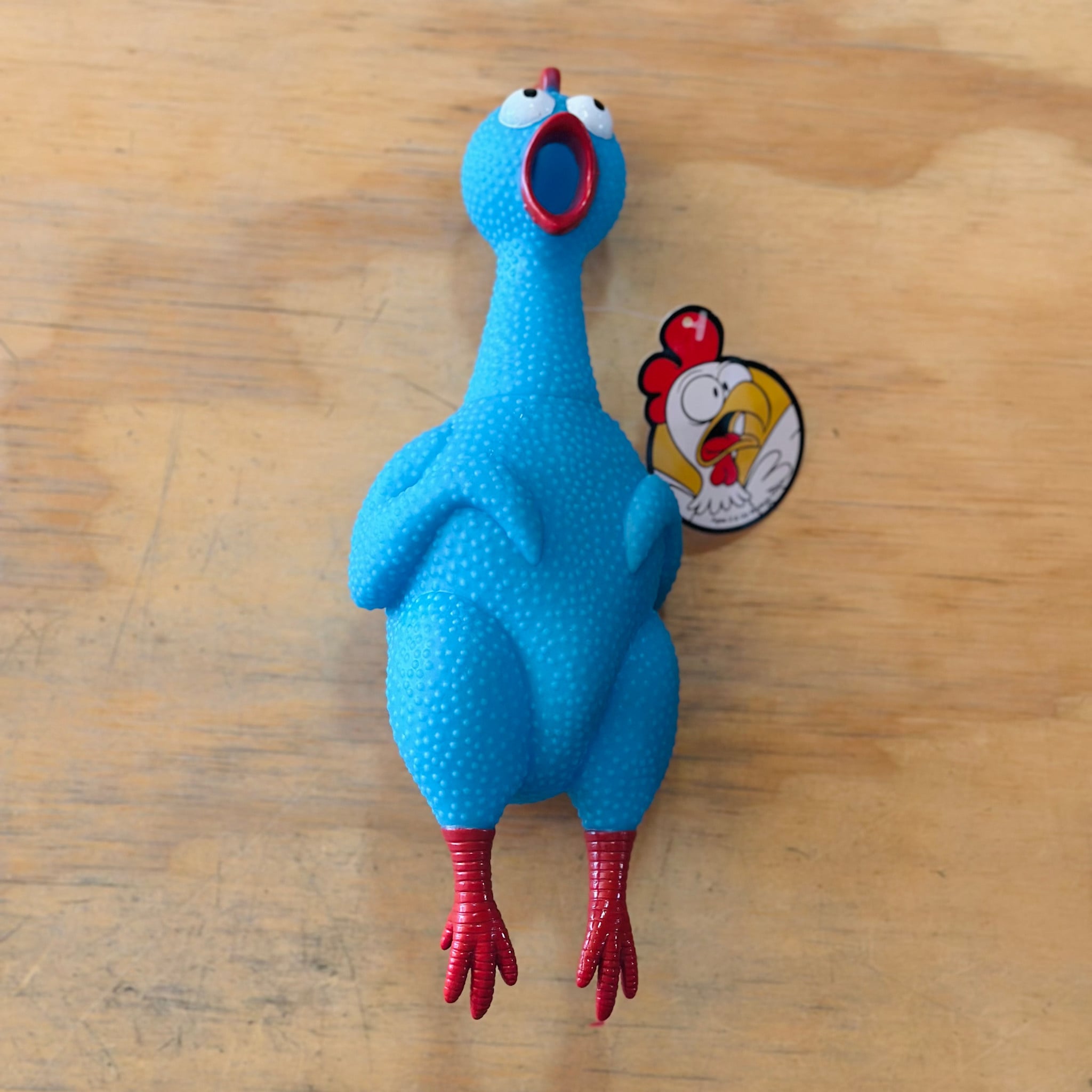 Big Rubber Chicken Collectible (Blue)