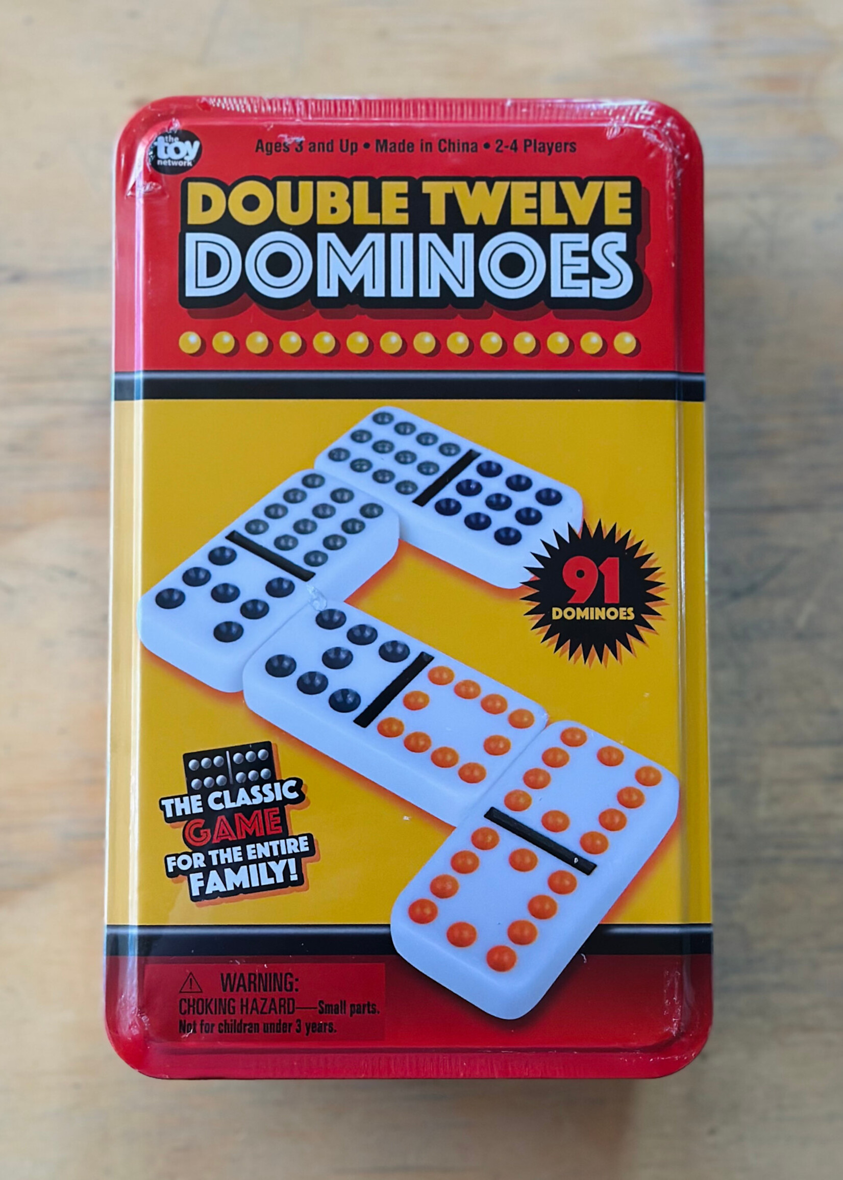 The Toy Network Double Twelve Dominoes (with trains for Mexican train)