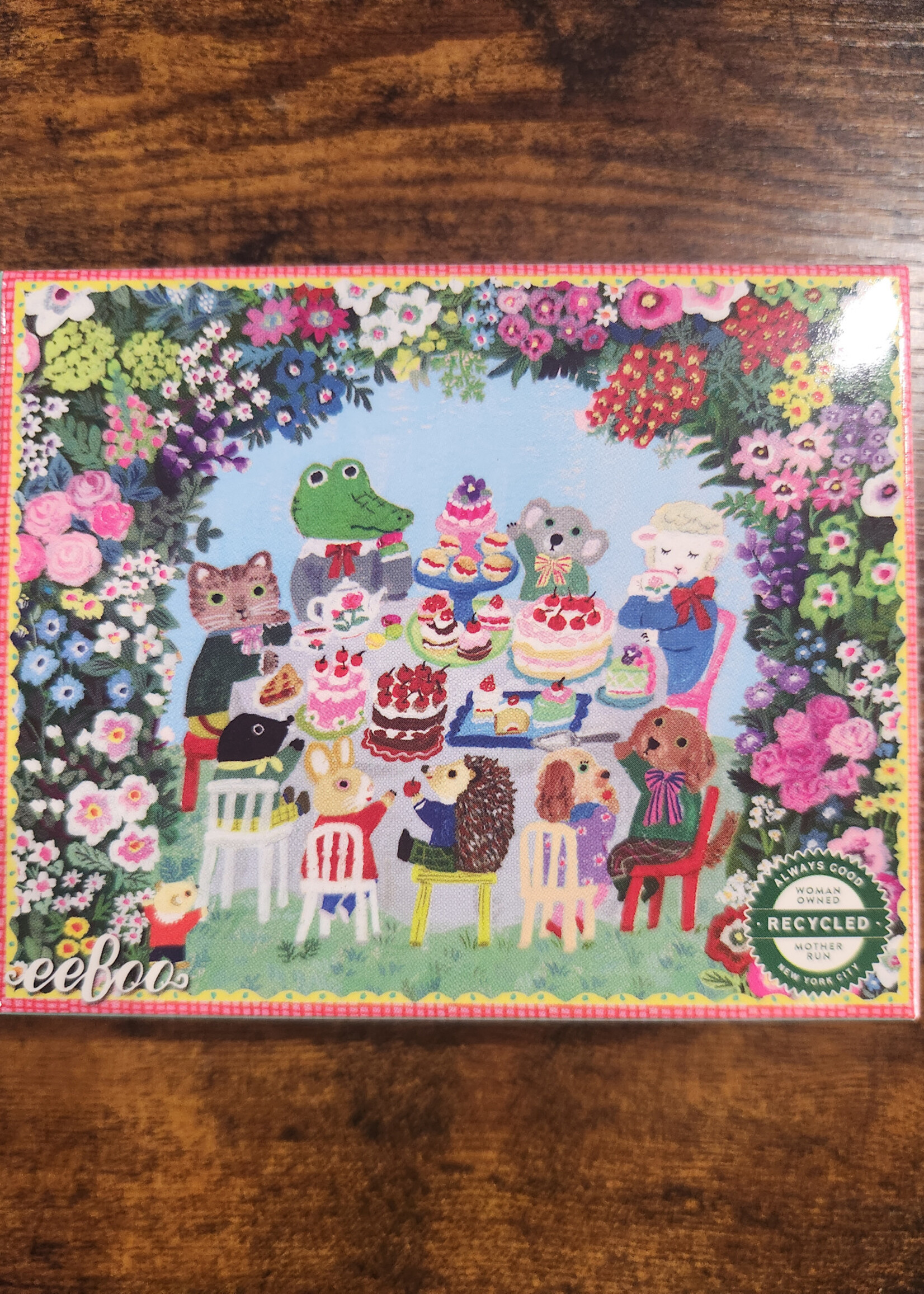 eeBoo 36 Piece Mini Puzzle-Cake Party