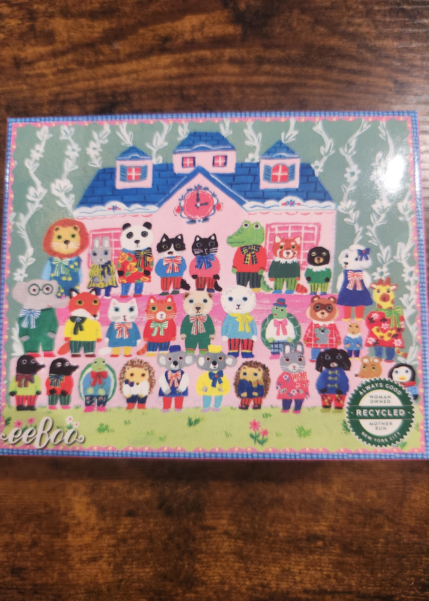 eeBoo 36 Piece Mini Puzzle-School Picture