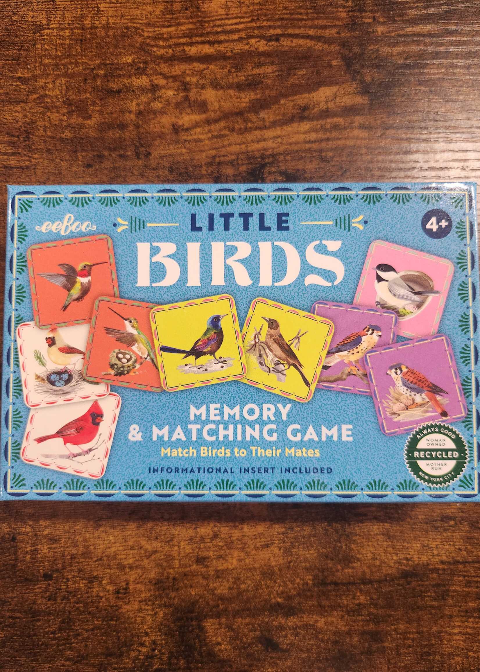 eeBoo Card Game - Little Birds (Memory & Matching Game)