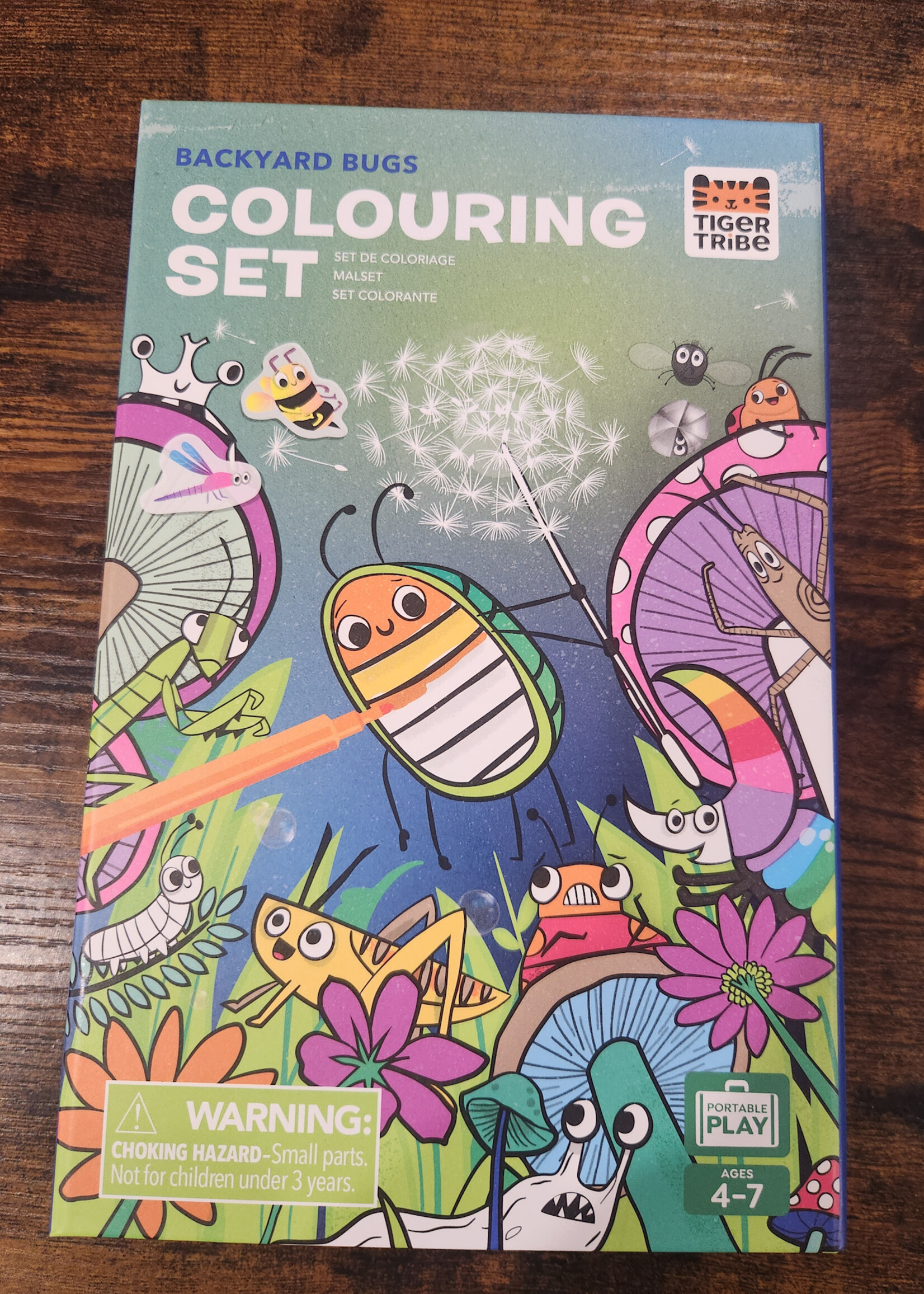 Tiger Tribe Colouring Set-Backyard Bugs