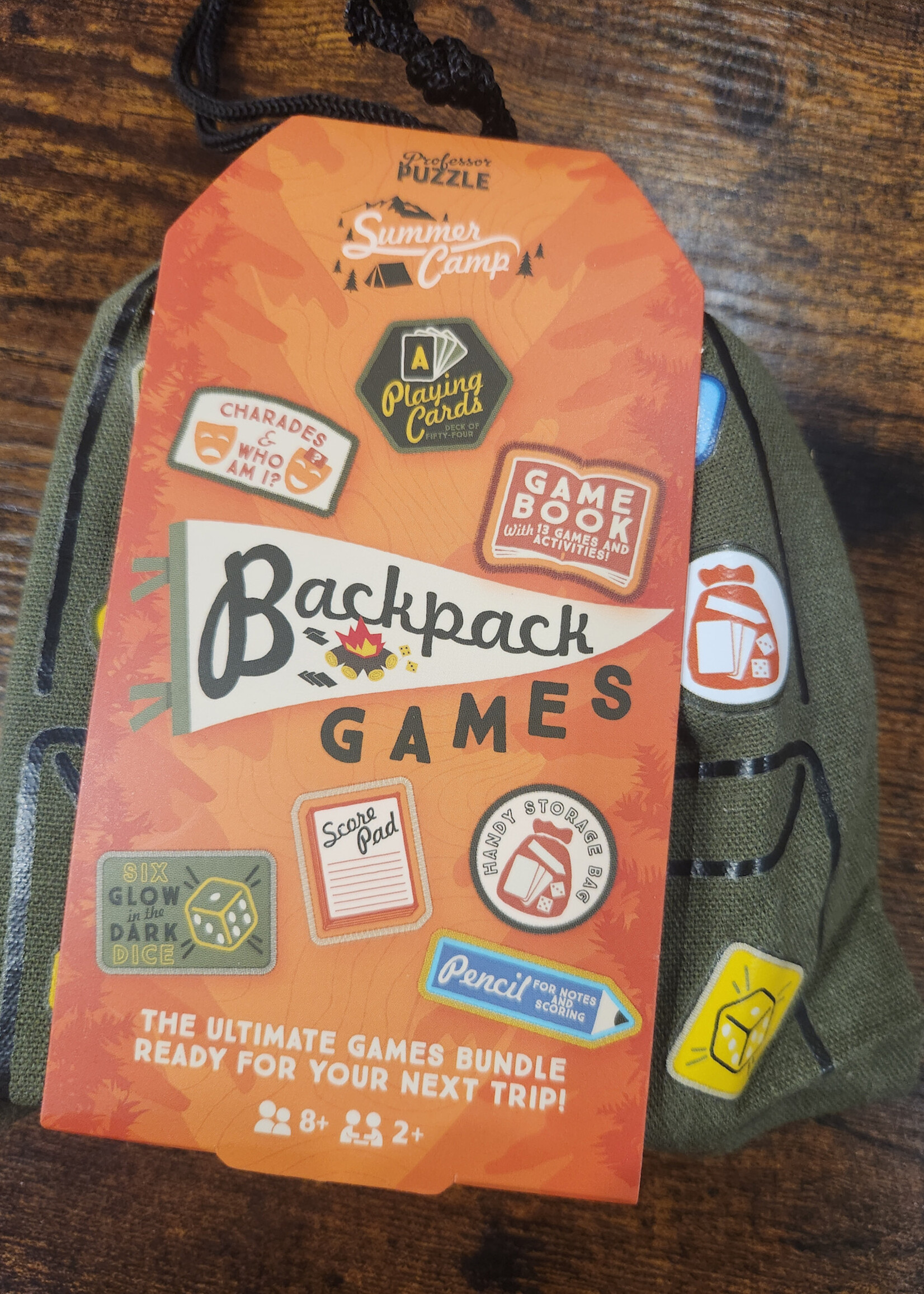 Professor Puzzle Backpack Games