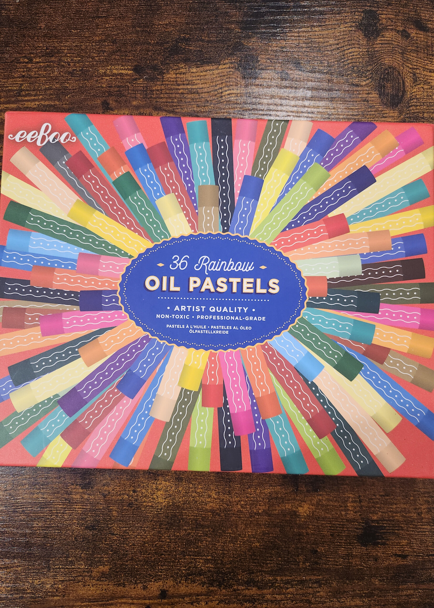 eeBoo Rainbow 36 Oil Pastels