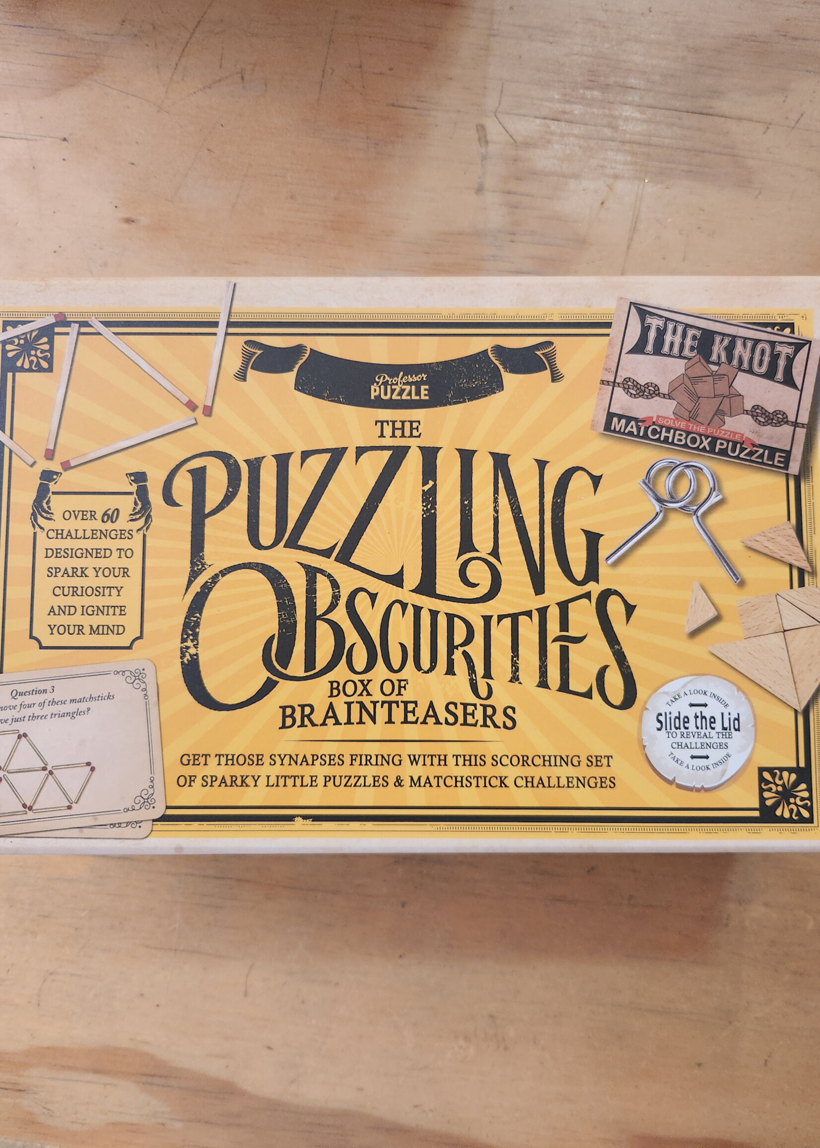 Professor Puzzle Puzzling Obscurities Box of Brainteasers