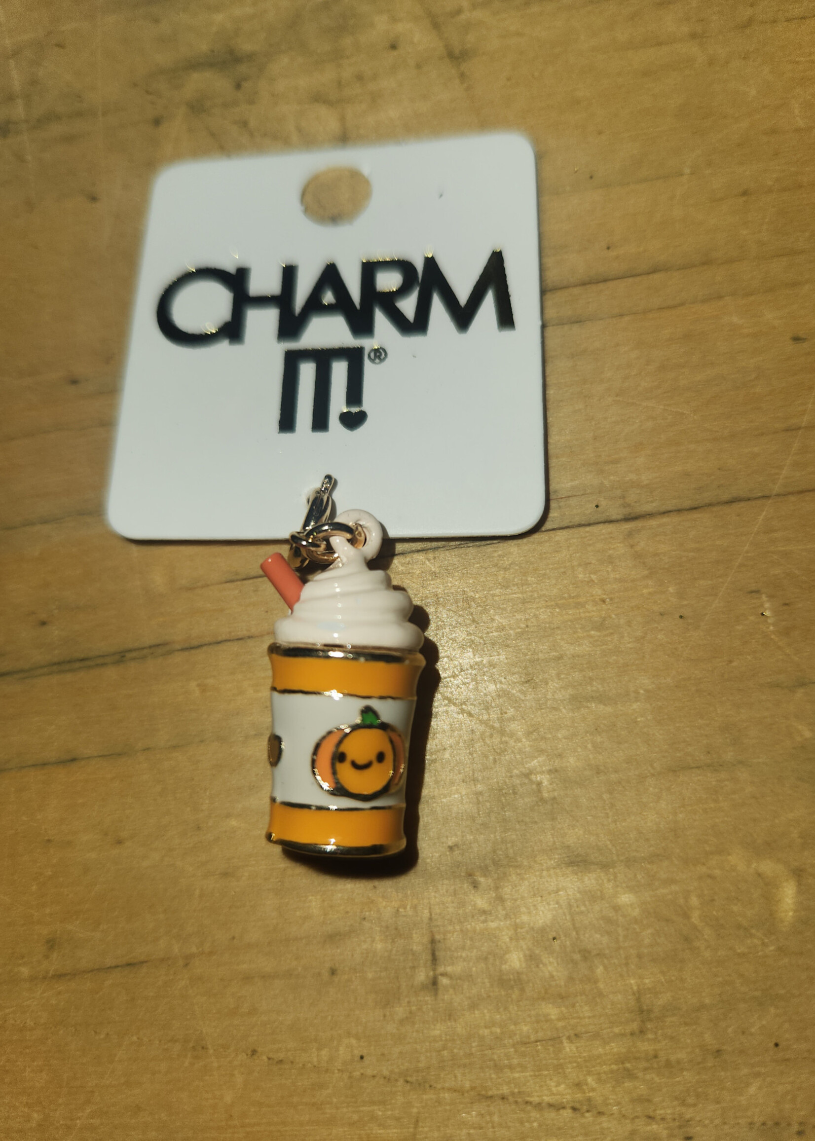 Charm It! Charm It! - Gold Pumpkin Spice Latte Charm