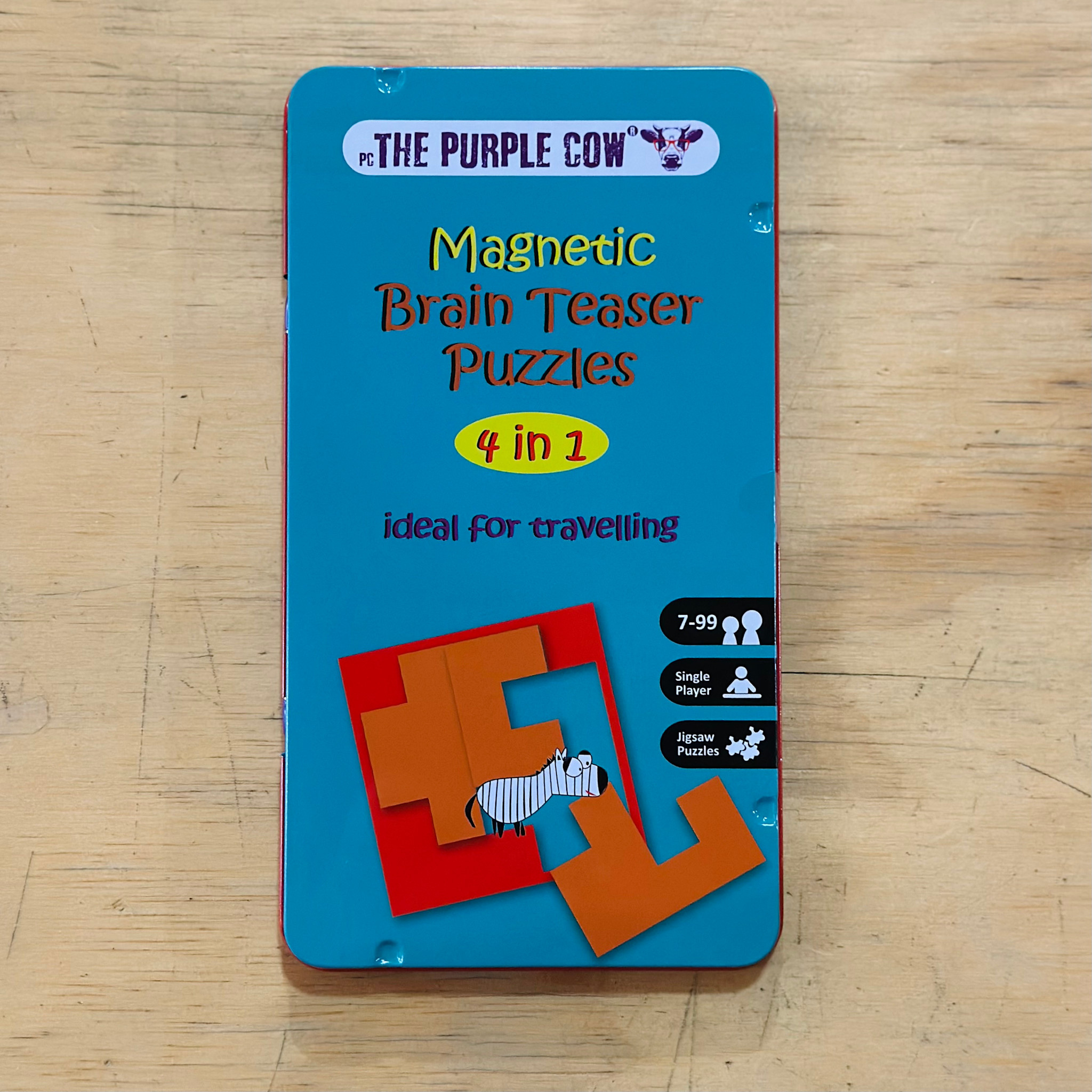 Travel Game - Magnetic Brain Teaser Puzzles (4-in-1)