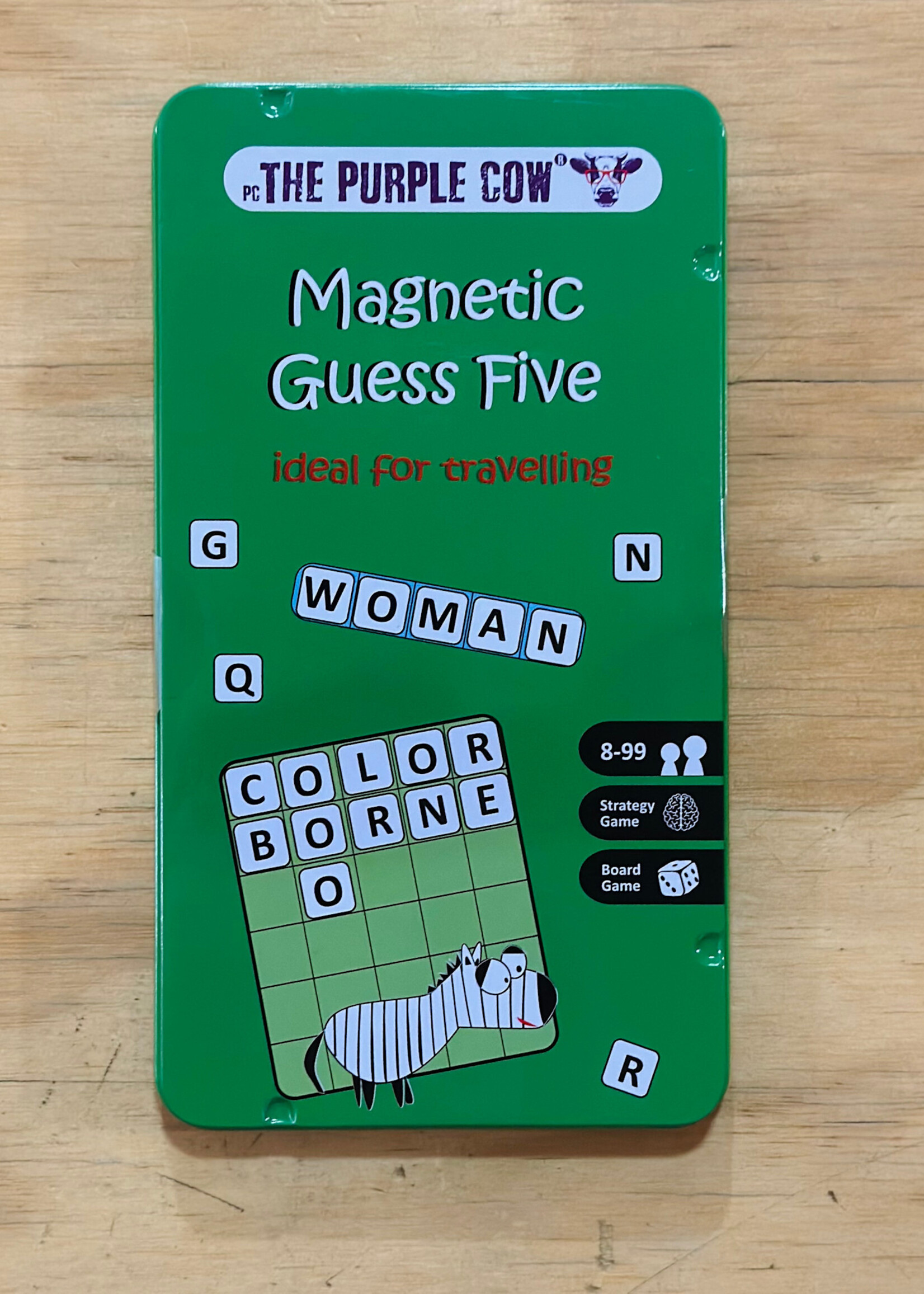 The Purple Cow Travel Game - Magnetic Guess Five