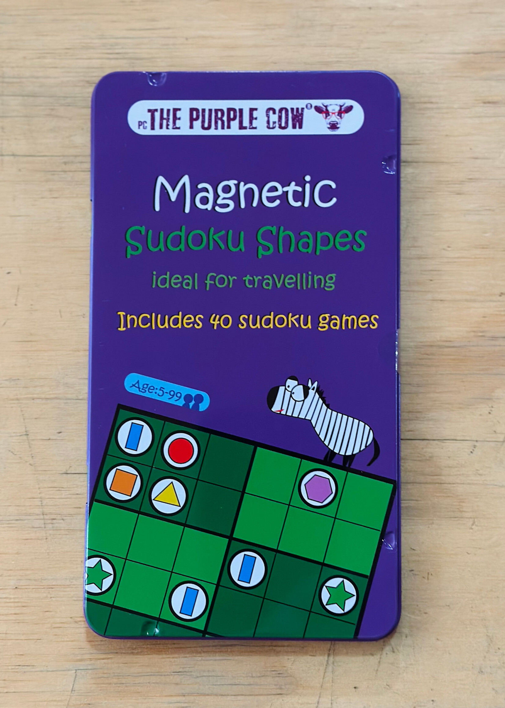 The Purple Cow Travel Game - Magnetic Sudoku Shapes