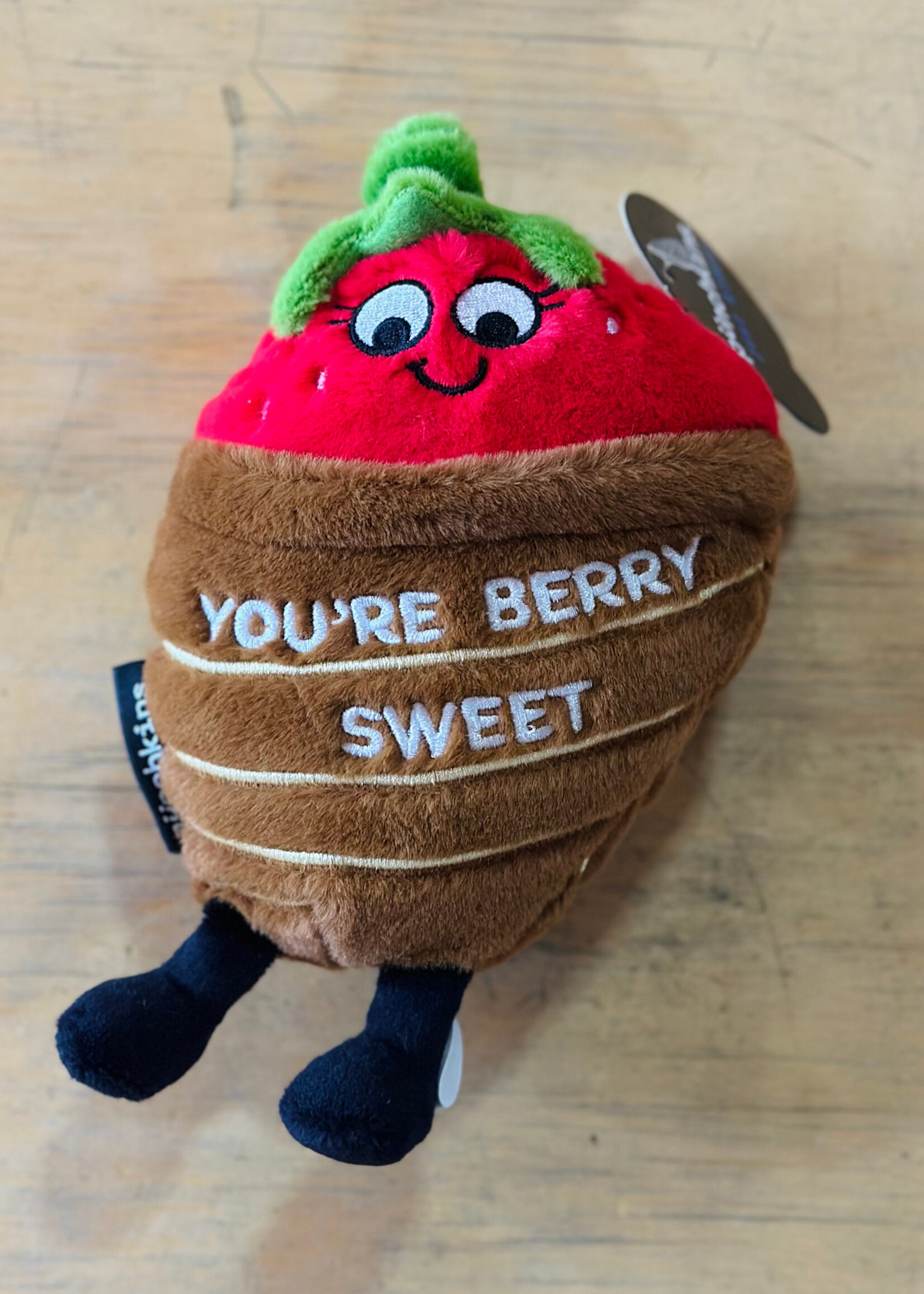 Punchkins Stuffy - Plush Chocolate Strawberry (Just Kiddin’)