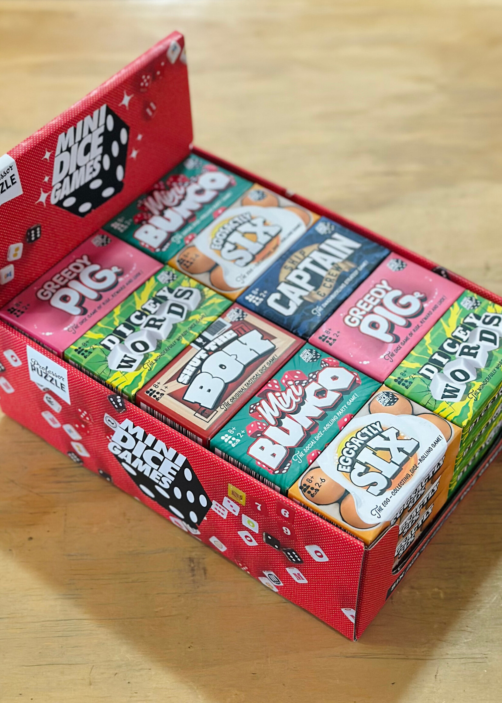 Professor Puzzle Dice Game - Eggsactly Six (Mini Dice Games)