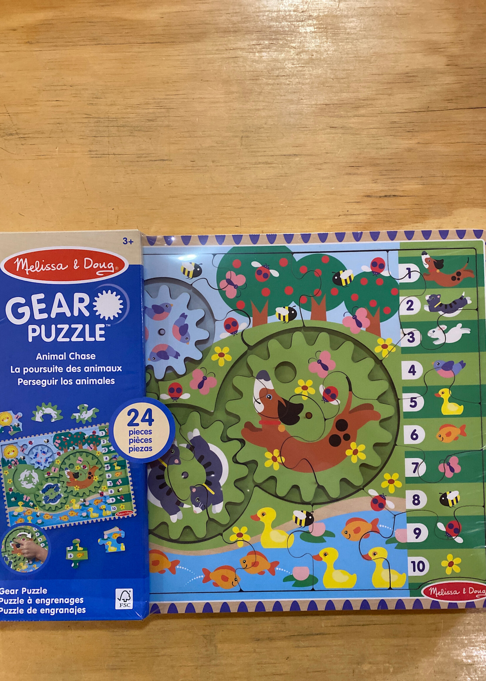 Melissa & Doug Gear Puzzle- Animal Chase