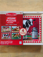 Melissa & Doug Puzzle - Farm Animals Puzzles in a Box