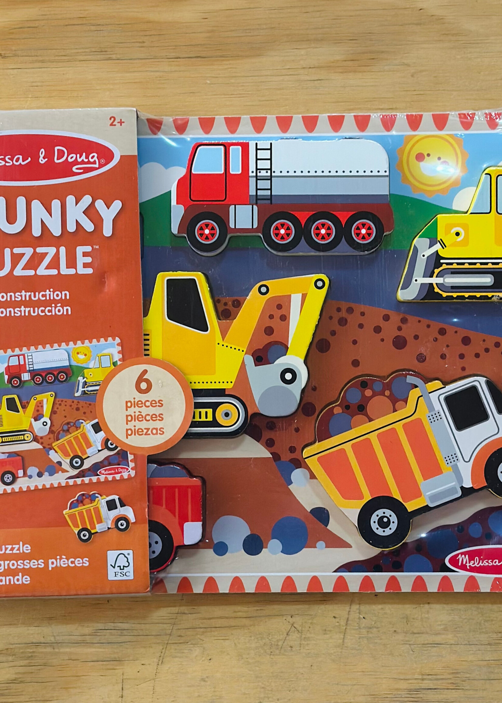 Melissa & Doug Puzzle - Construction Chunky
